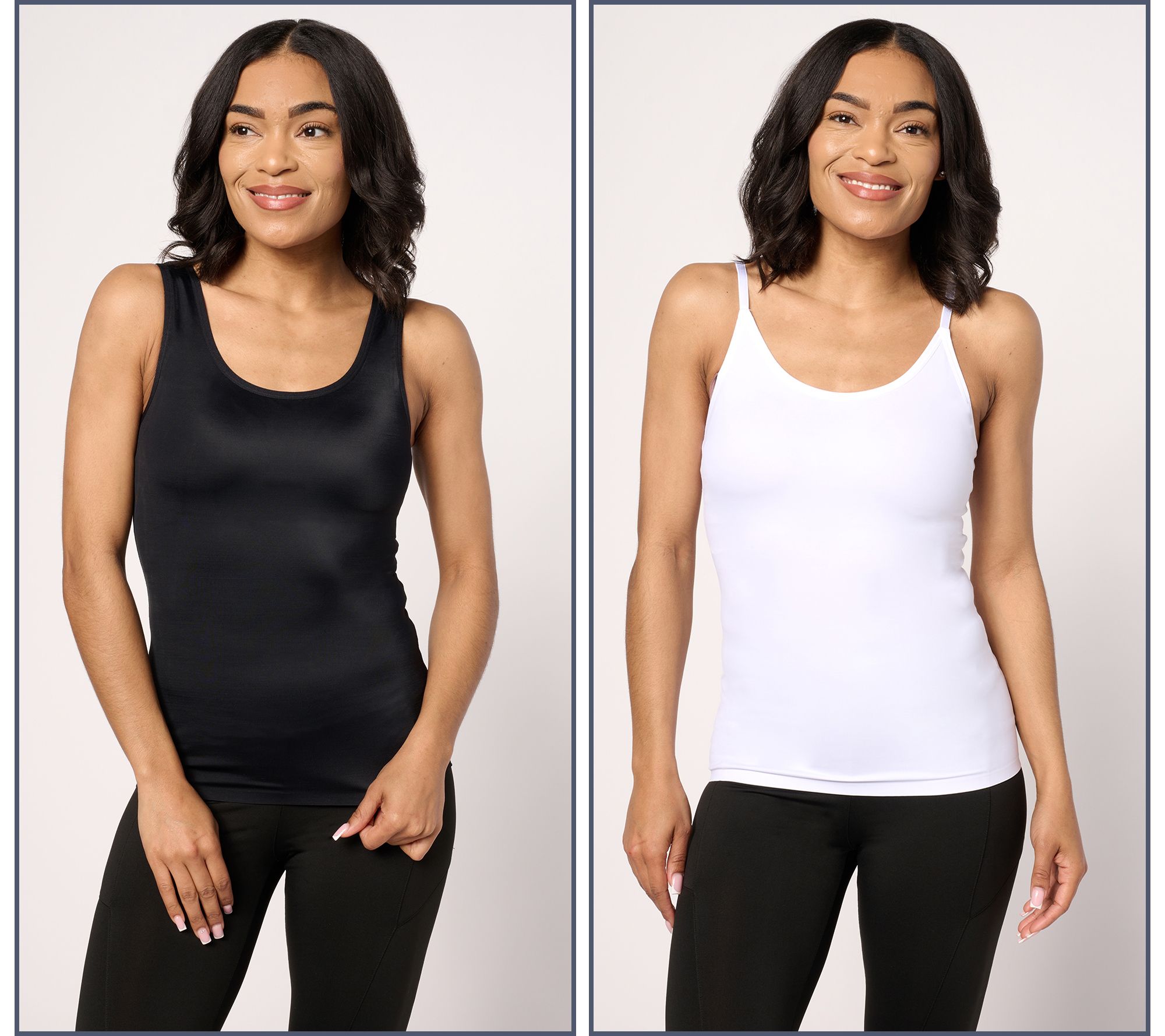 "As Is" Anybody Intimates Smoothing Tank & Cami Set of 2