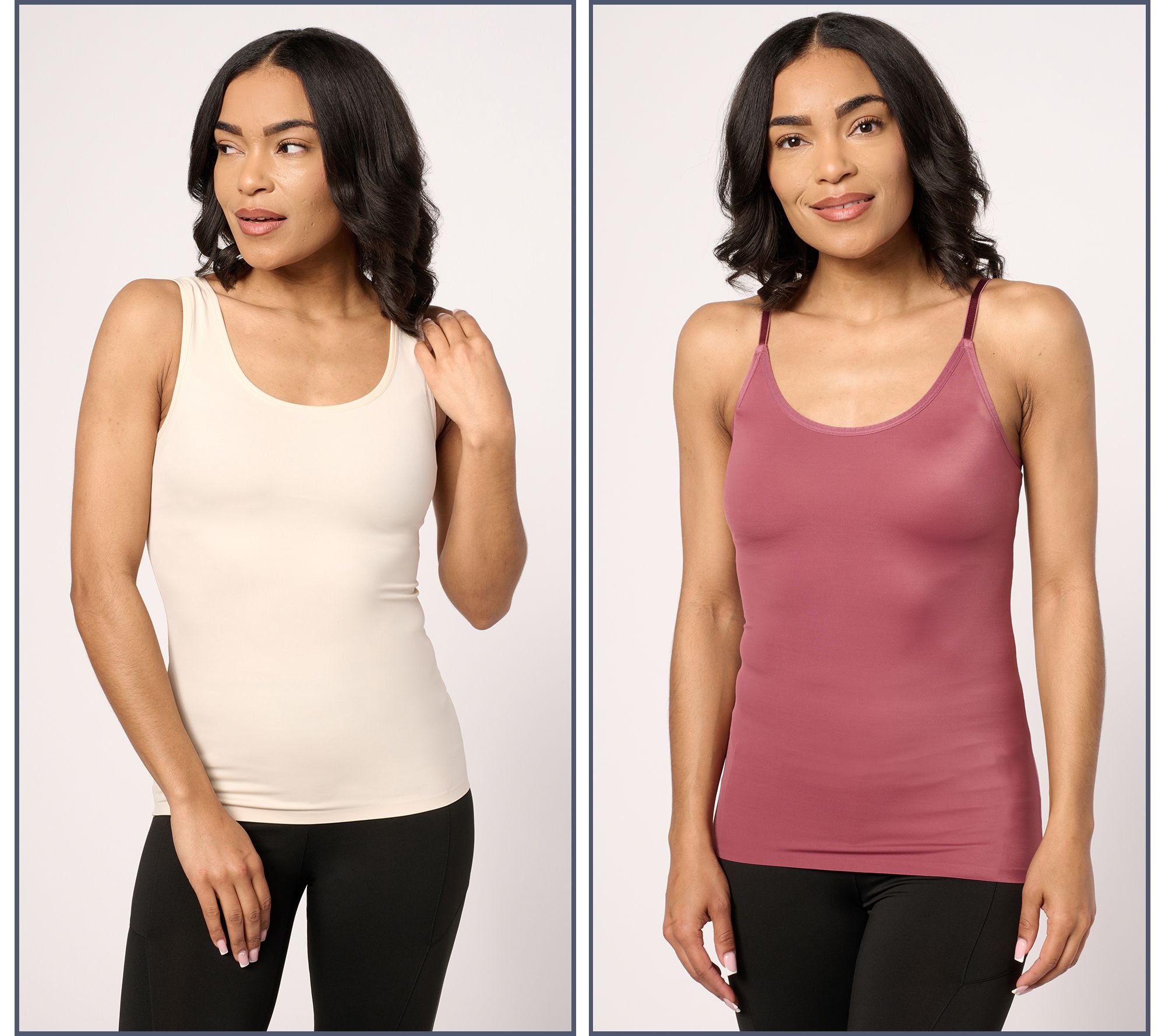 "As Is" Anybody Intimates Smoothing Tank & Cami Set of 2