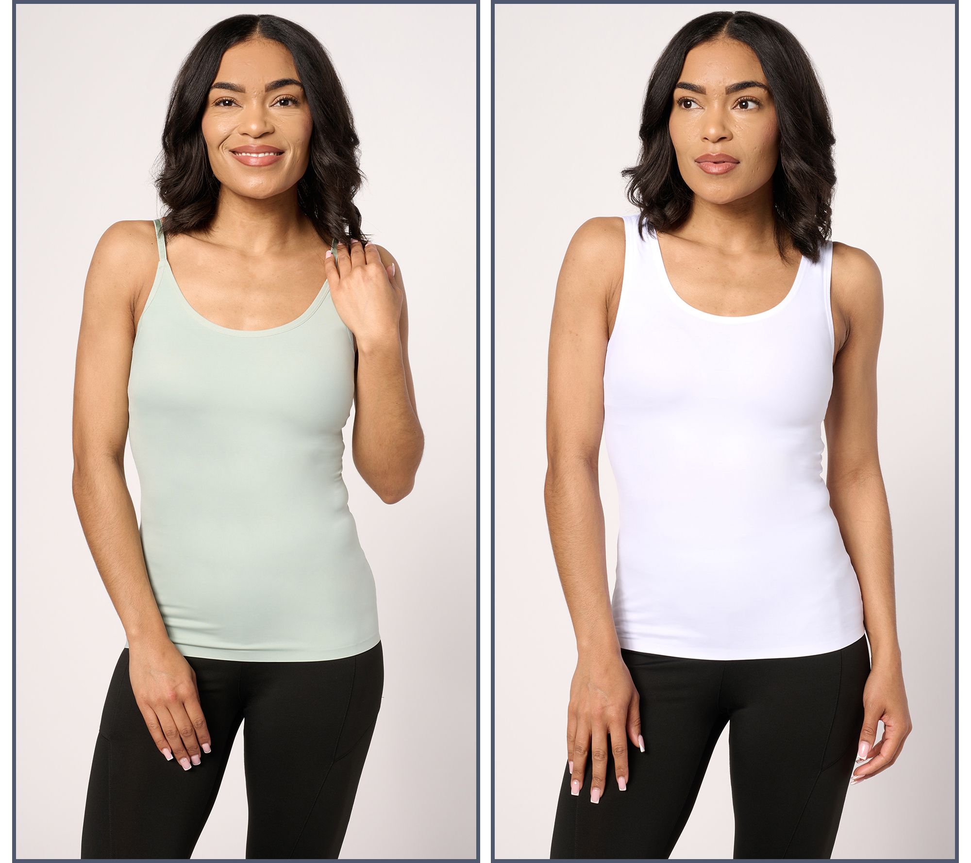 "As Is" Anybody Intimates Smoothing Tank & Cami Set of 2