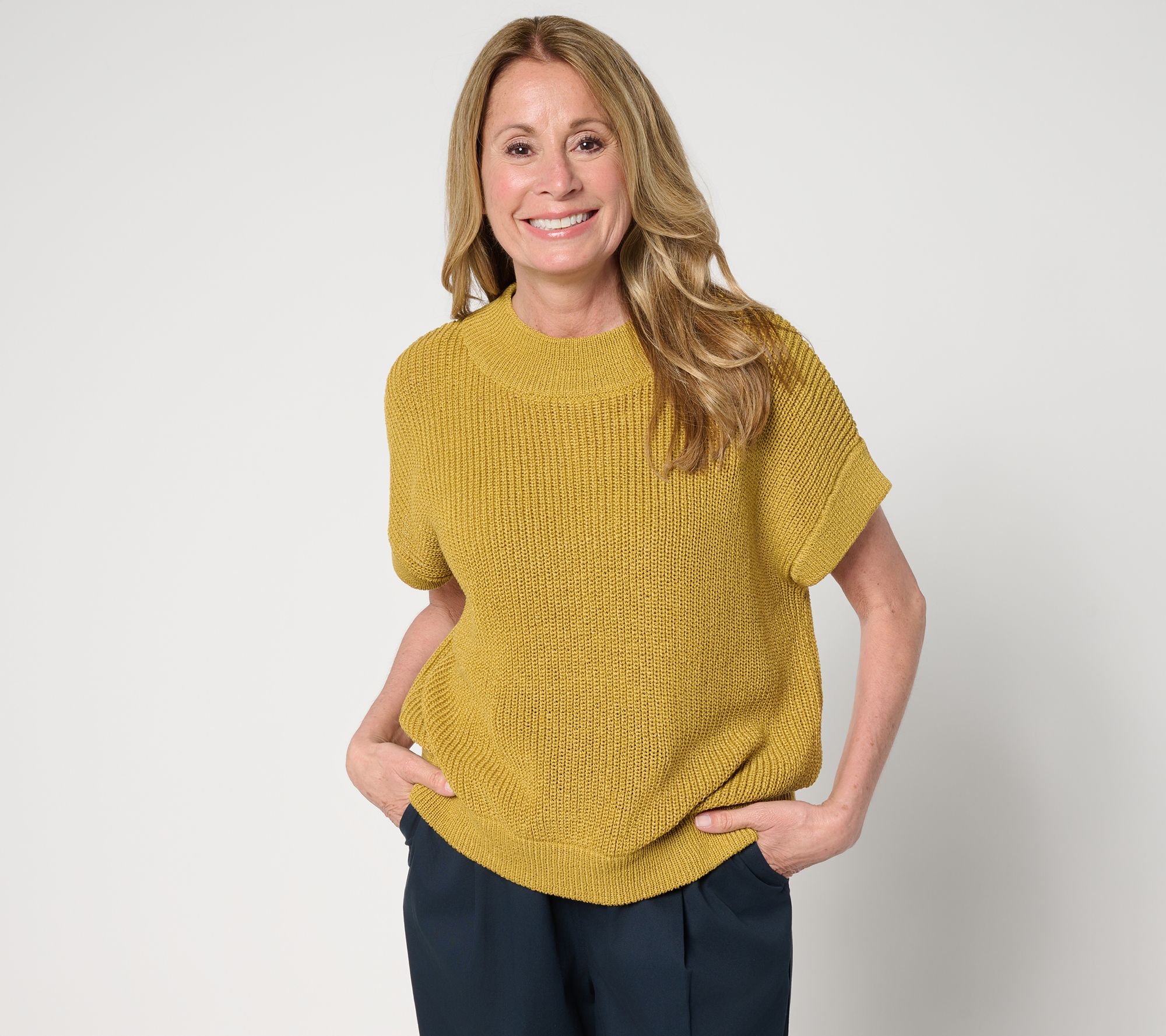 "As Is" Carla Rockmore Collection The Summer Crew Neck Sweater