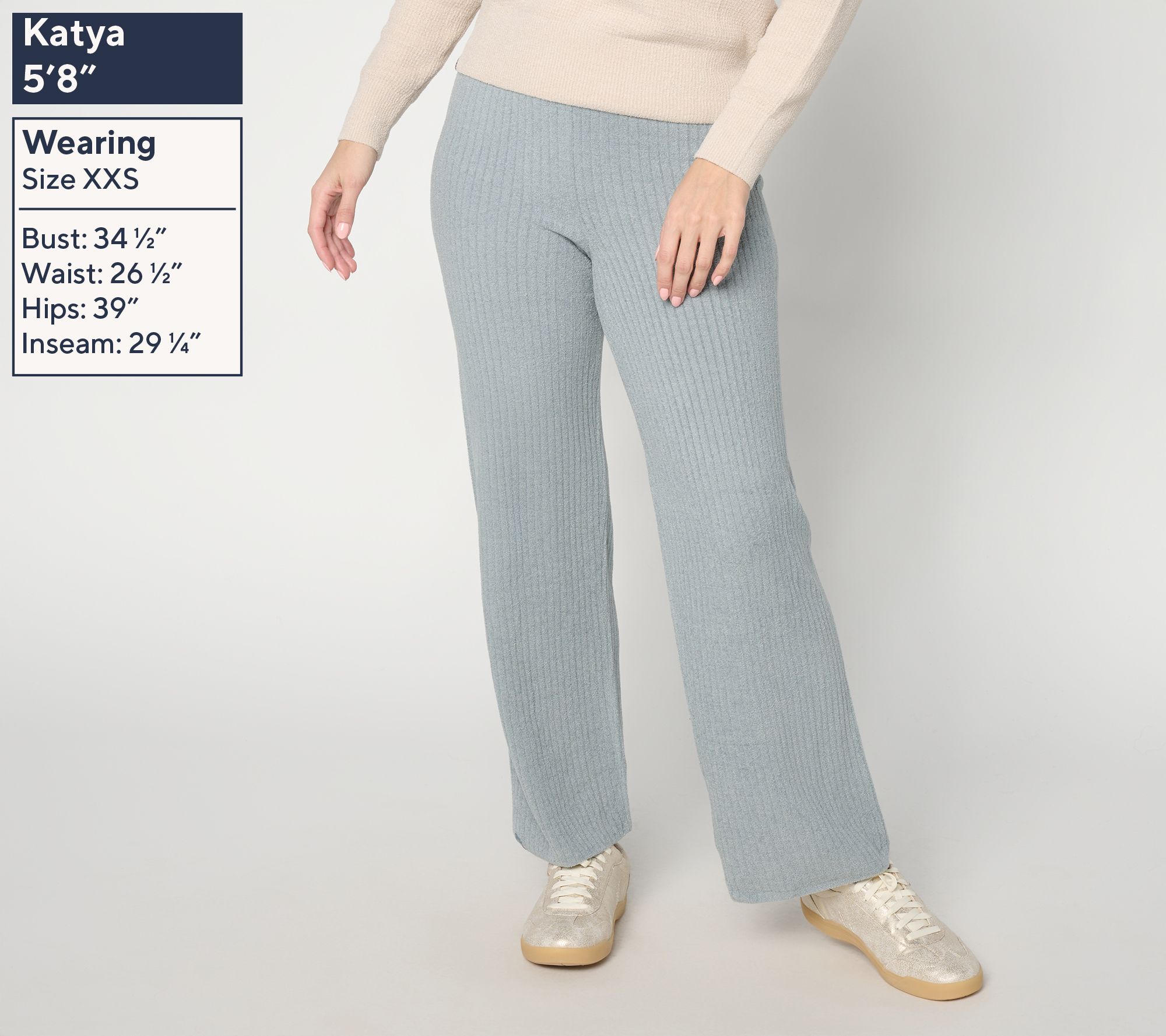 Barefoot Dreams Tall CozyChic Ultra Lite Rib Wide Leg Pant | QVC