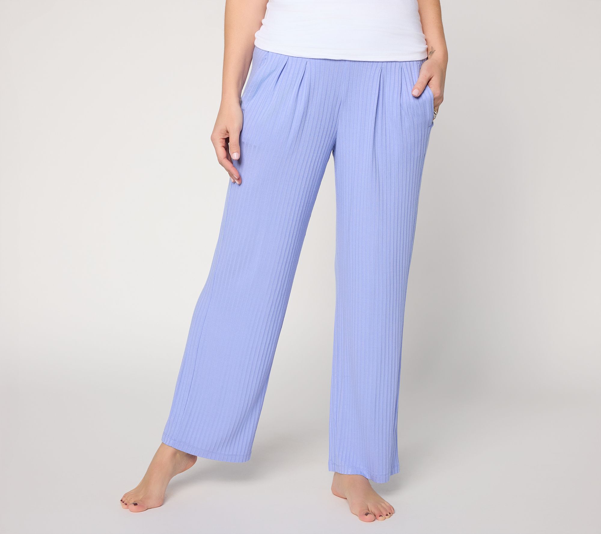 Modern Soul x Anybody Petite Radiant Rib Knit Pant with Pockets