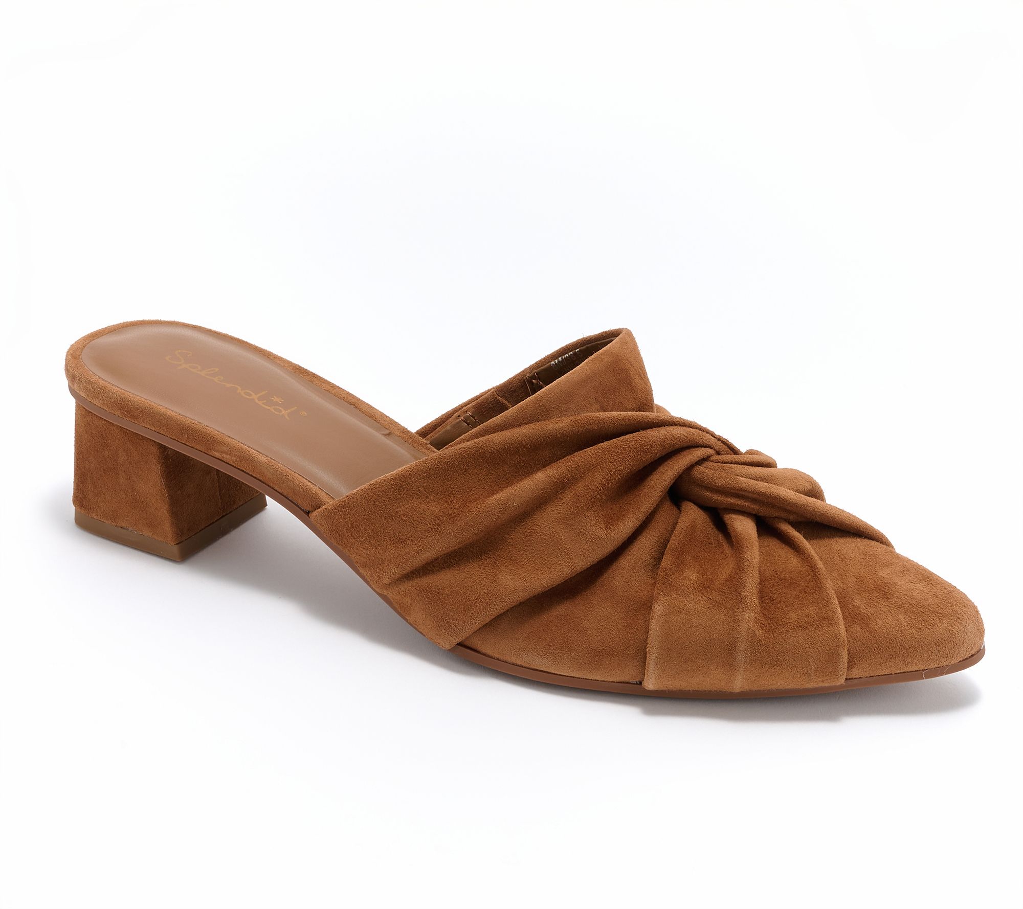 Splendid Suede Knot Mules - Lanis