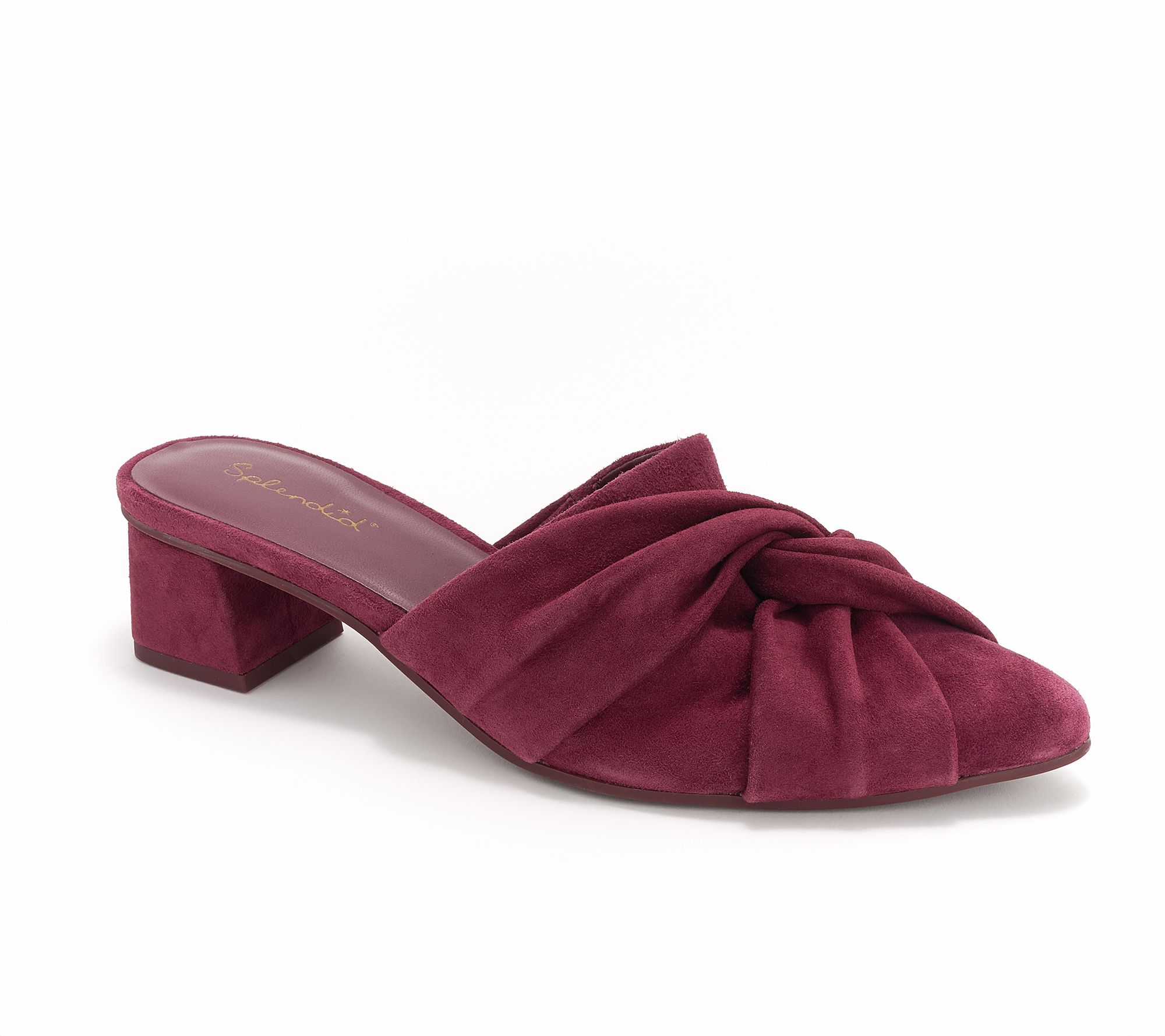 Splendid Suede Knot Mules - Lanis
