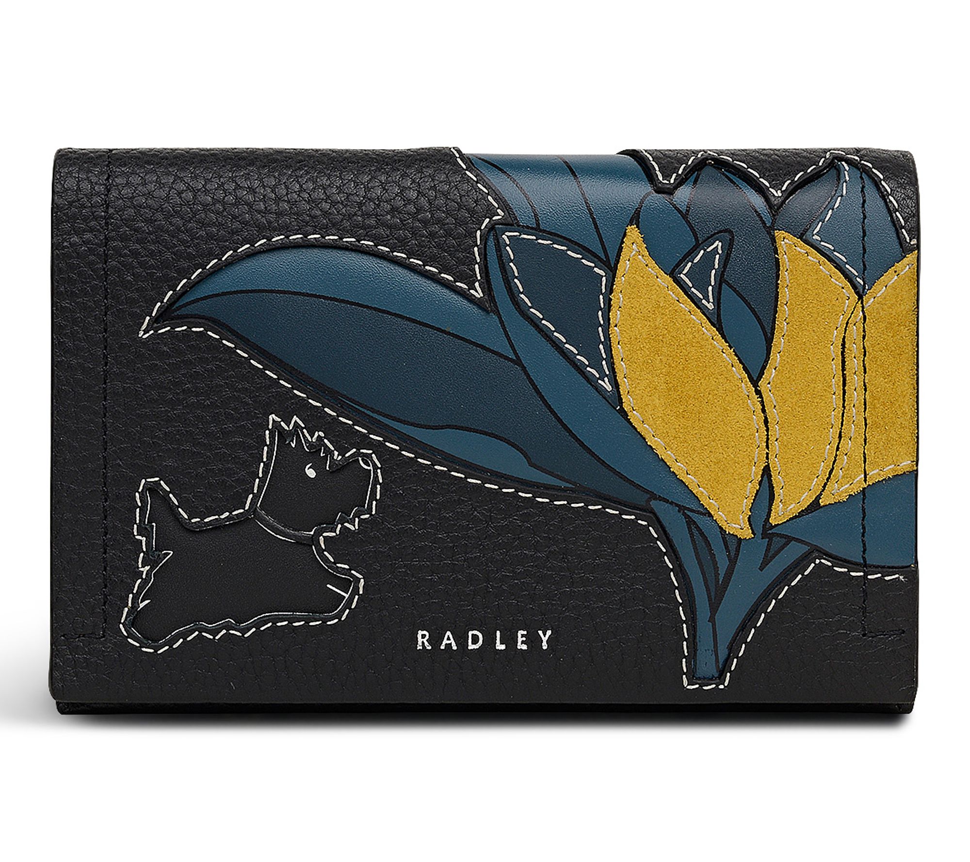 RADLEY Nature Blooms Medium Flapover Leather Wa llet