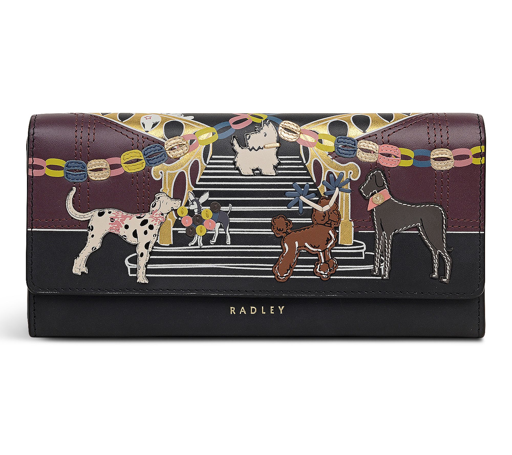 RADLEY Party Pals Large Flapover Leather Wallet