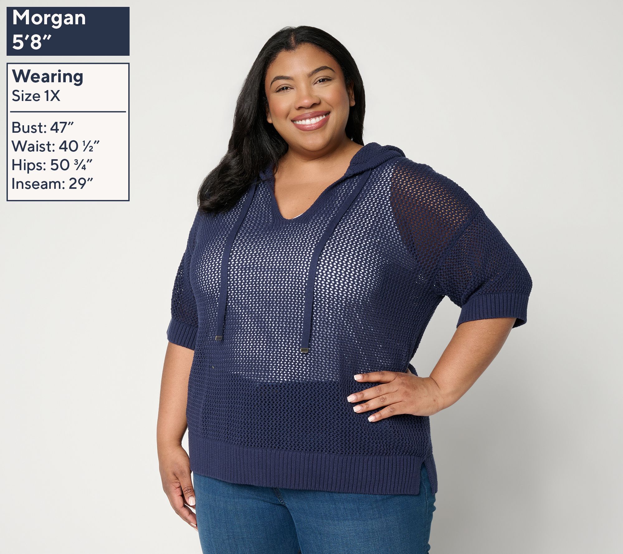 Belle by Kim Gravel Slay the Vacay 100% Cotton Poncho - QVC.com