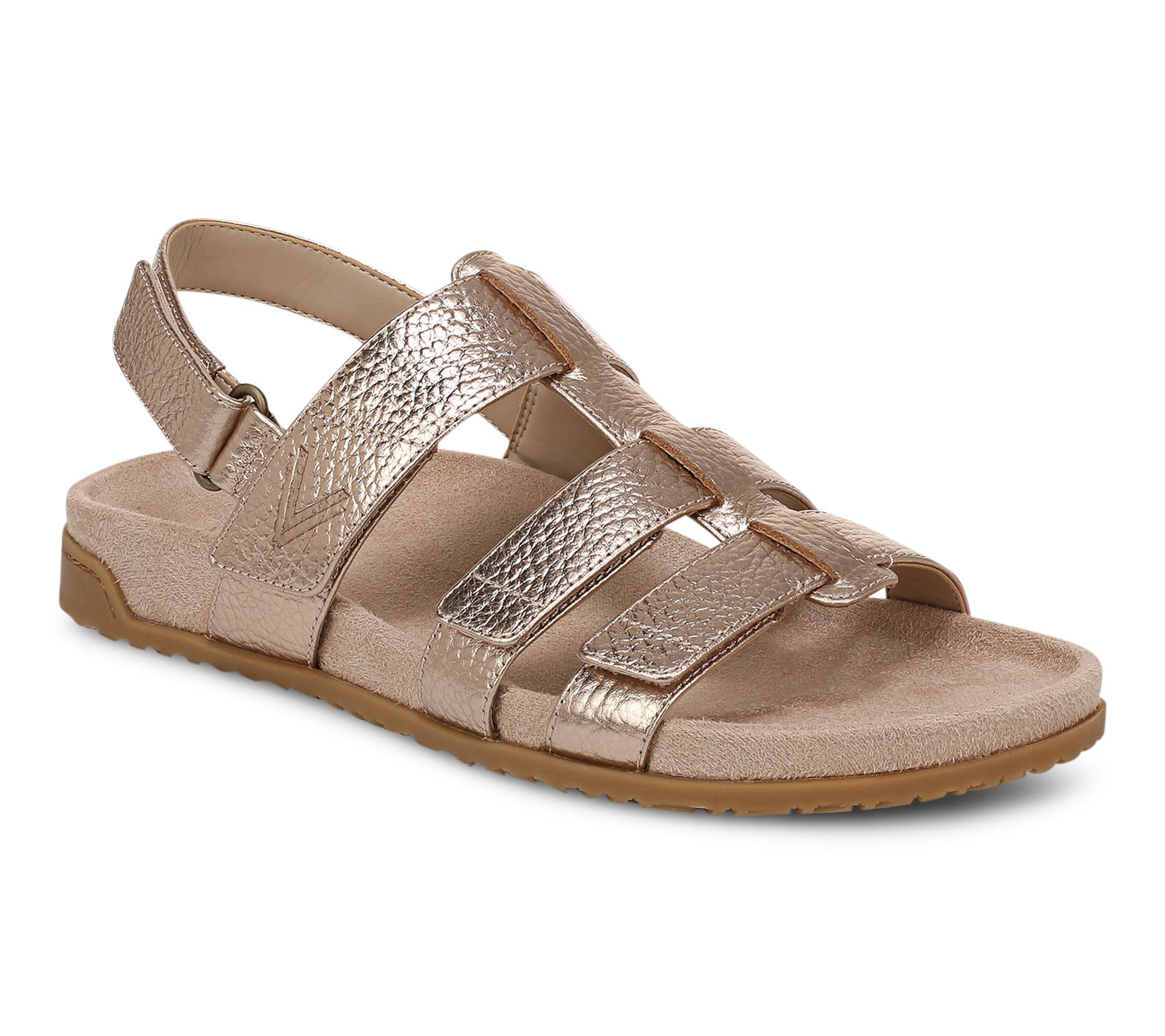 Vionic Adjustable Leather Slingback Sandal - Eureka