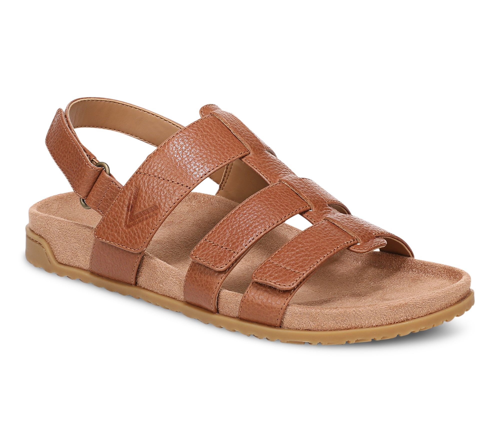 Vionic Adjustable Leather Slingback Sandal - Eureka