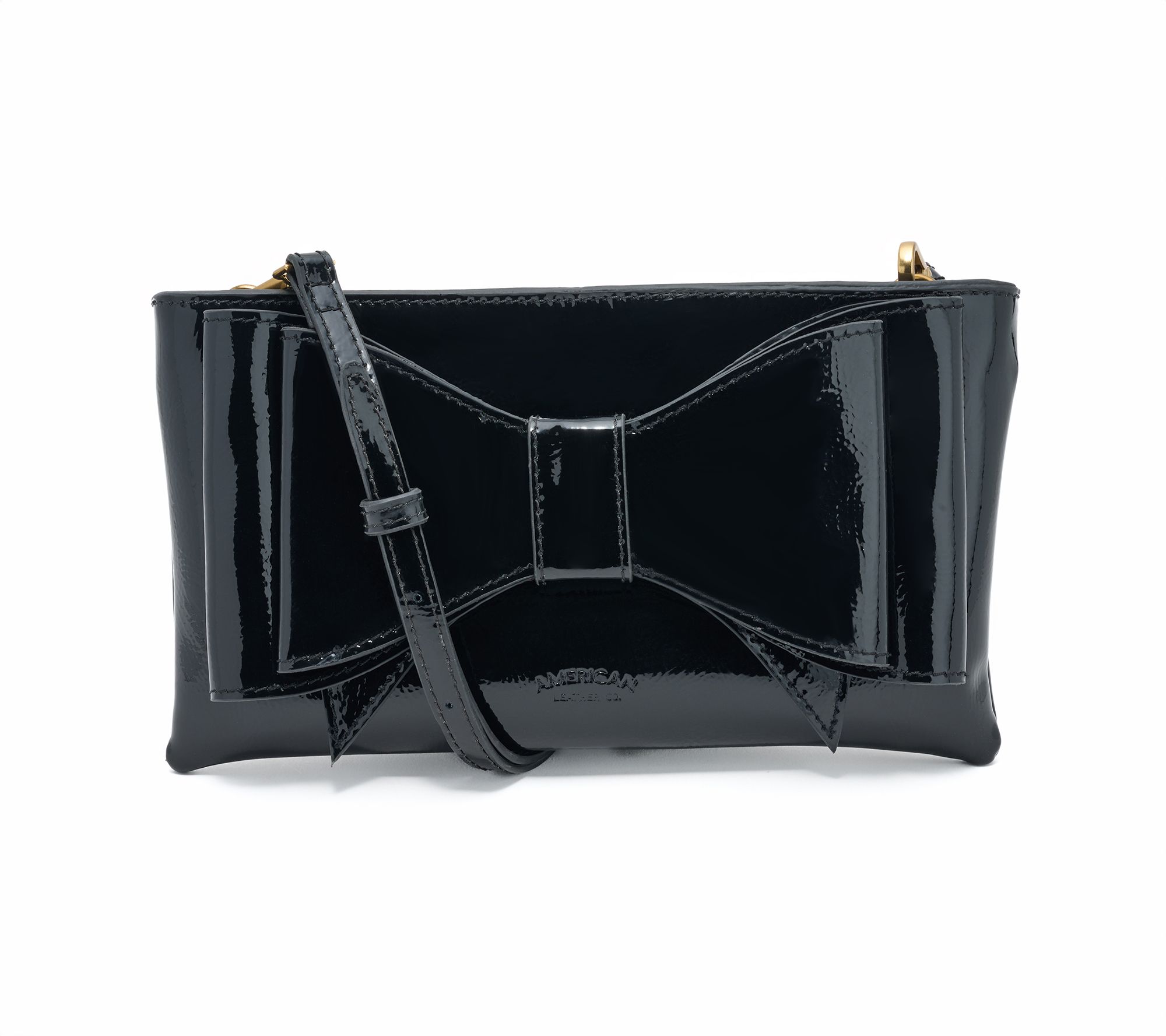"As Is" American Leather Co. Leather Bow ClutchCrossbody