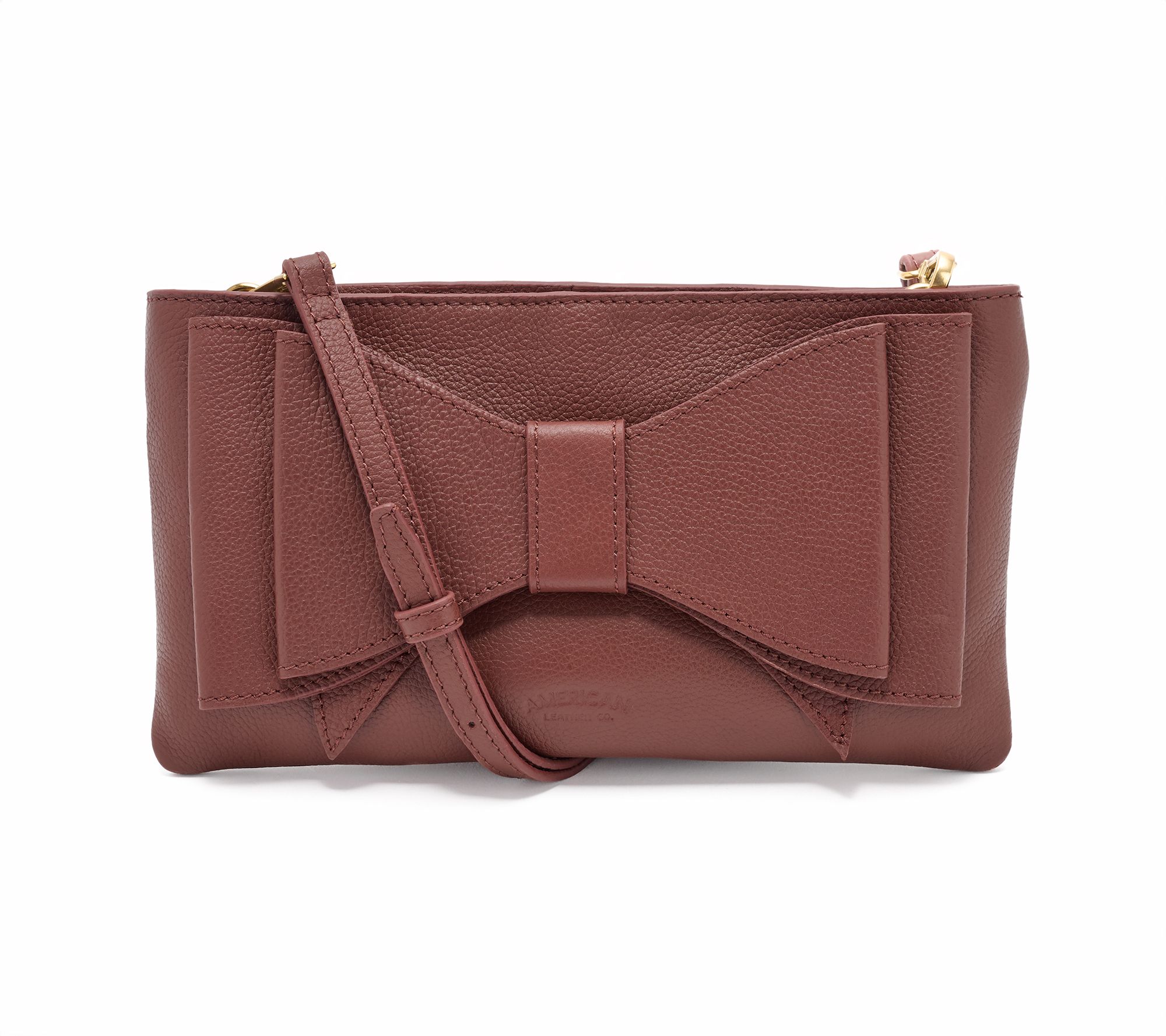 "As Is" American Leather Co. Leather Bow ClutchCrossbody