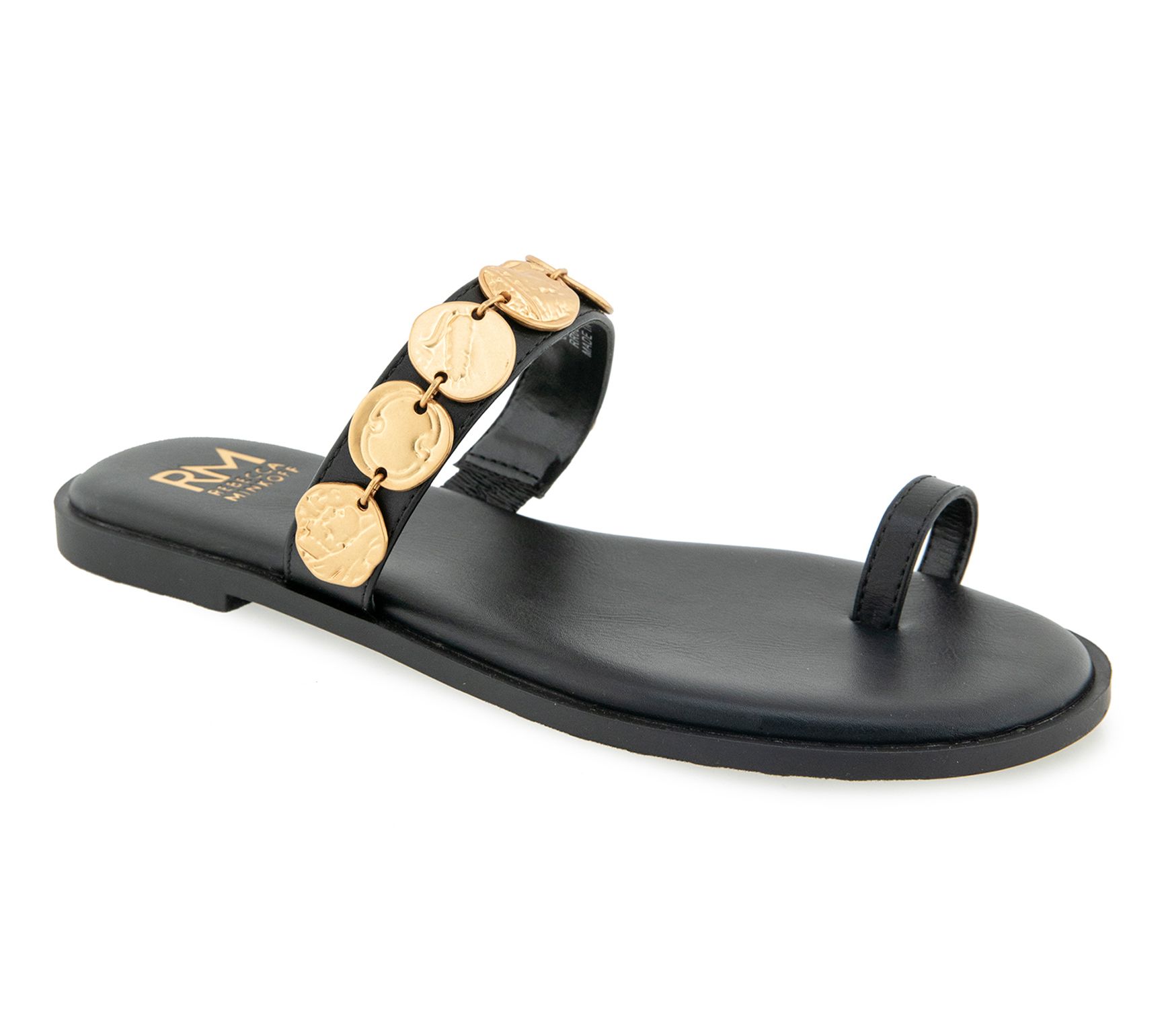 RM by Rebecca Minkoff Sudded Toe Loop Sandals - Claire