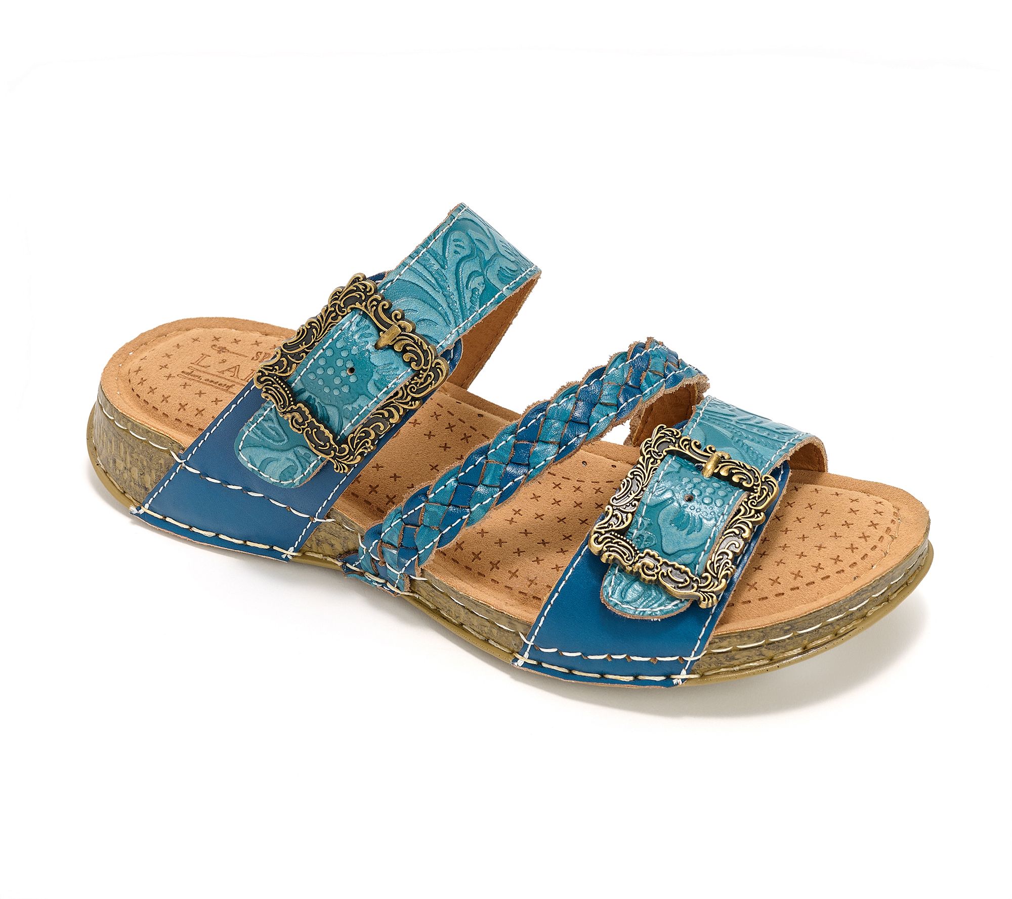 L'Artiste by Spring Step Leather Slide Sandals - Astra