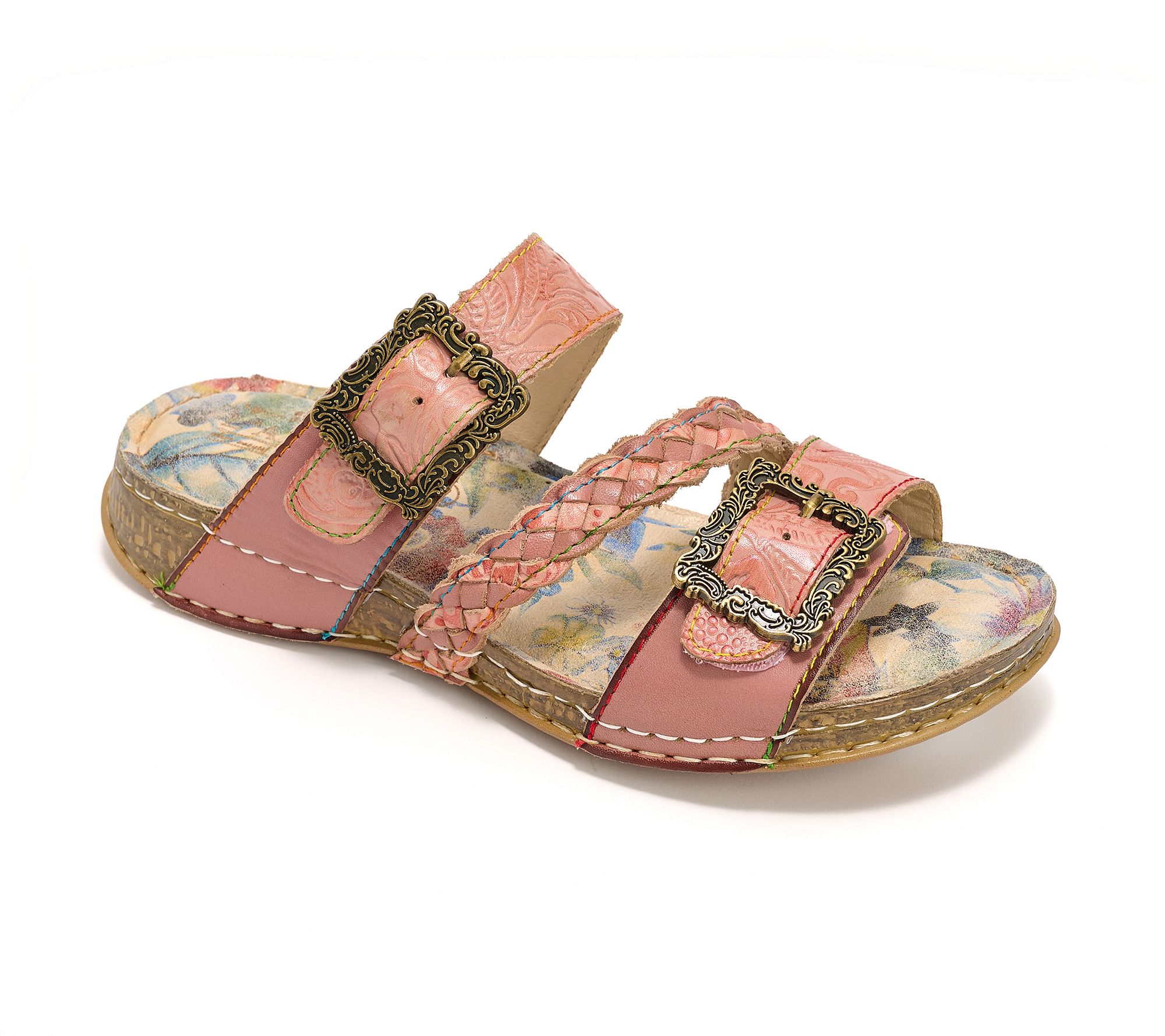 L'Artiste by Spring Step Leather Slide Sandals - Astra