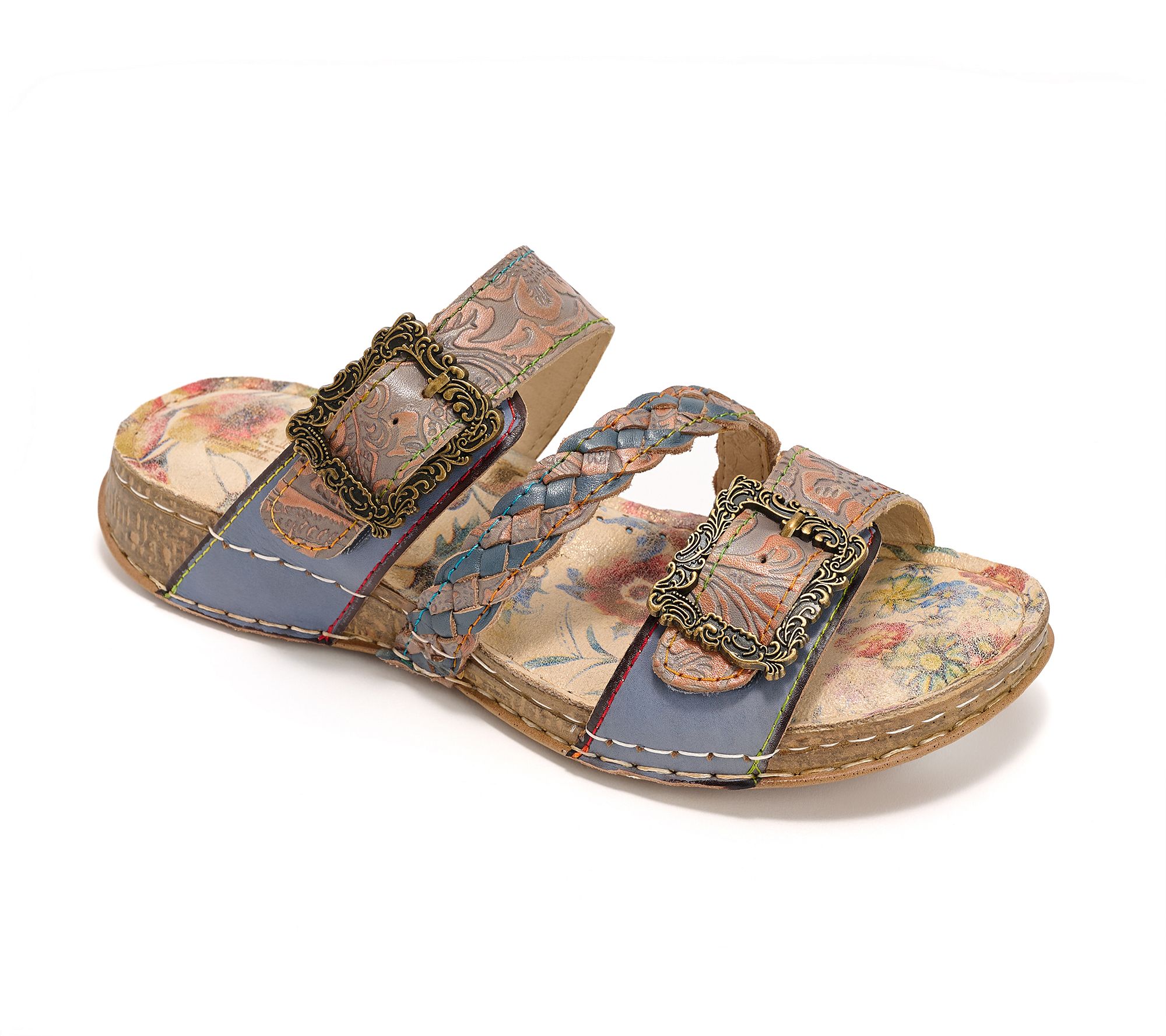 L'Artiste by Spring Step Leather Slide Sandals - Astra