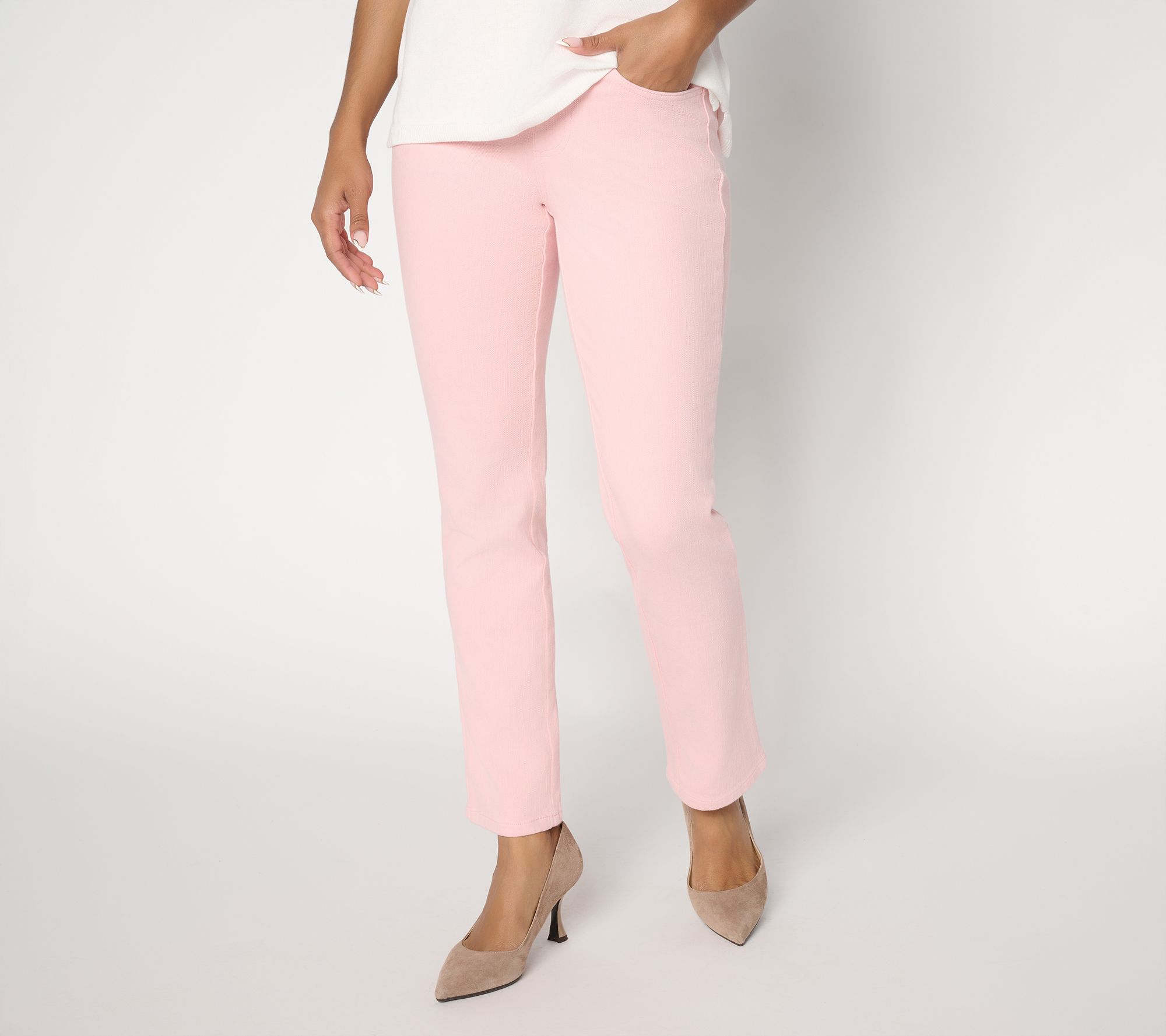 "As Is" Belle by Kim Gravel Tall Flexibelle Straight-Leg BelleCurve Jean