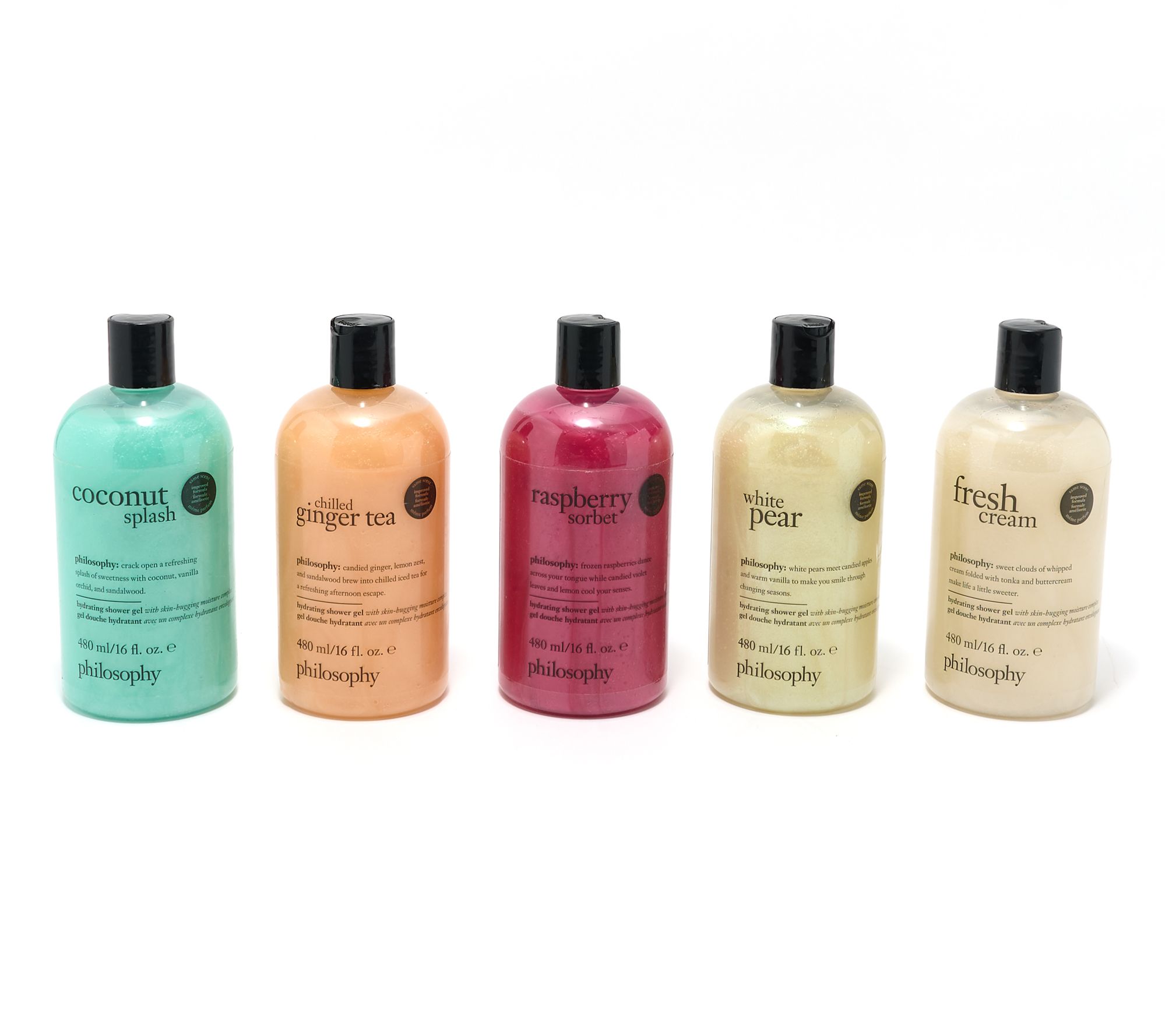 philosophy spring fling multi-tasking 16oz shower gel 5pc collection