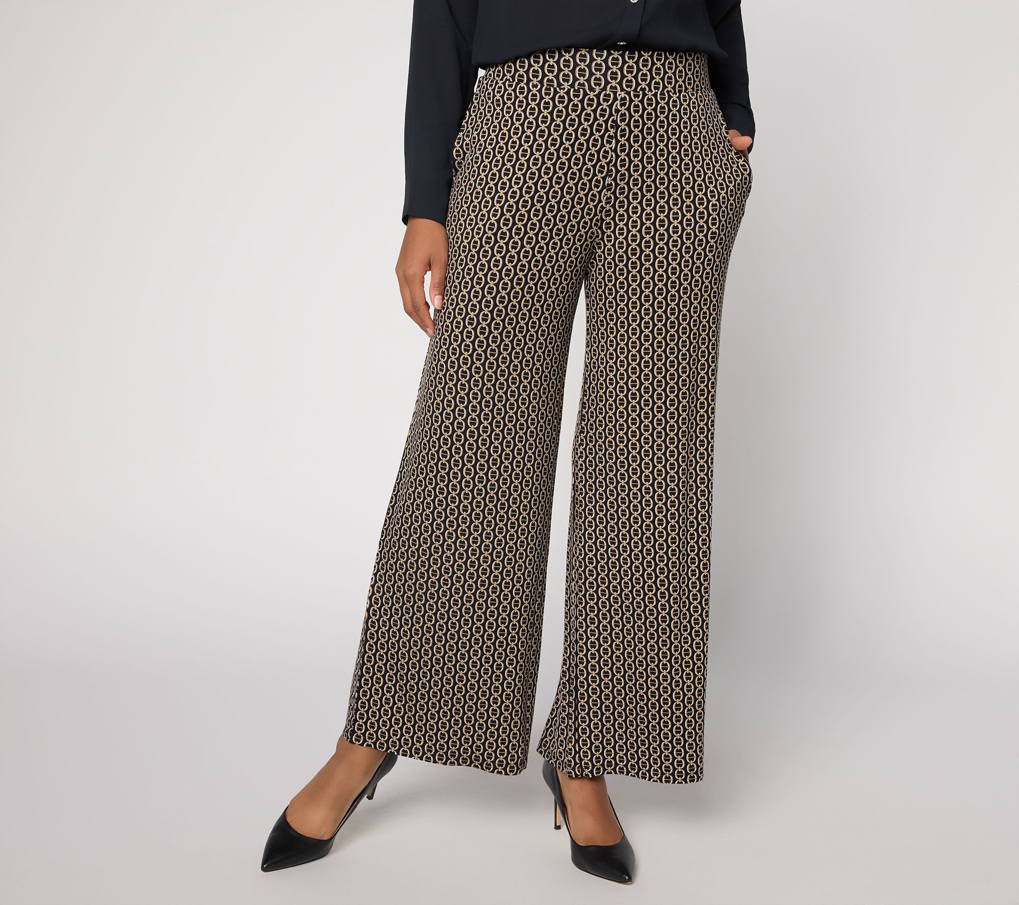 "As Is" Joan Rivers Regular Full Length Palazzo Pants