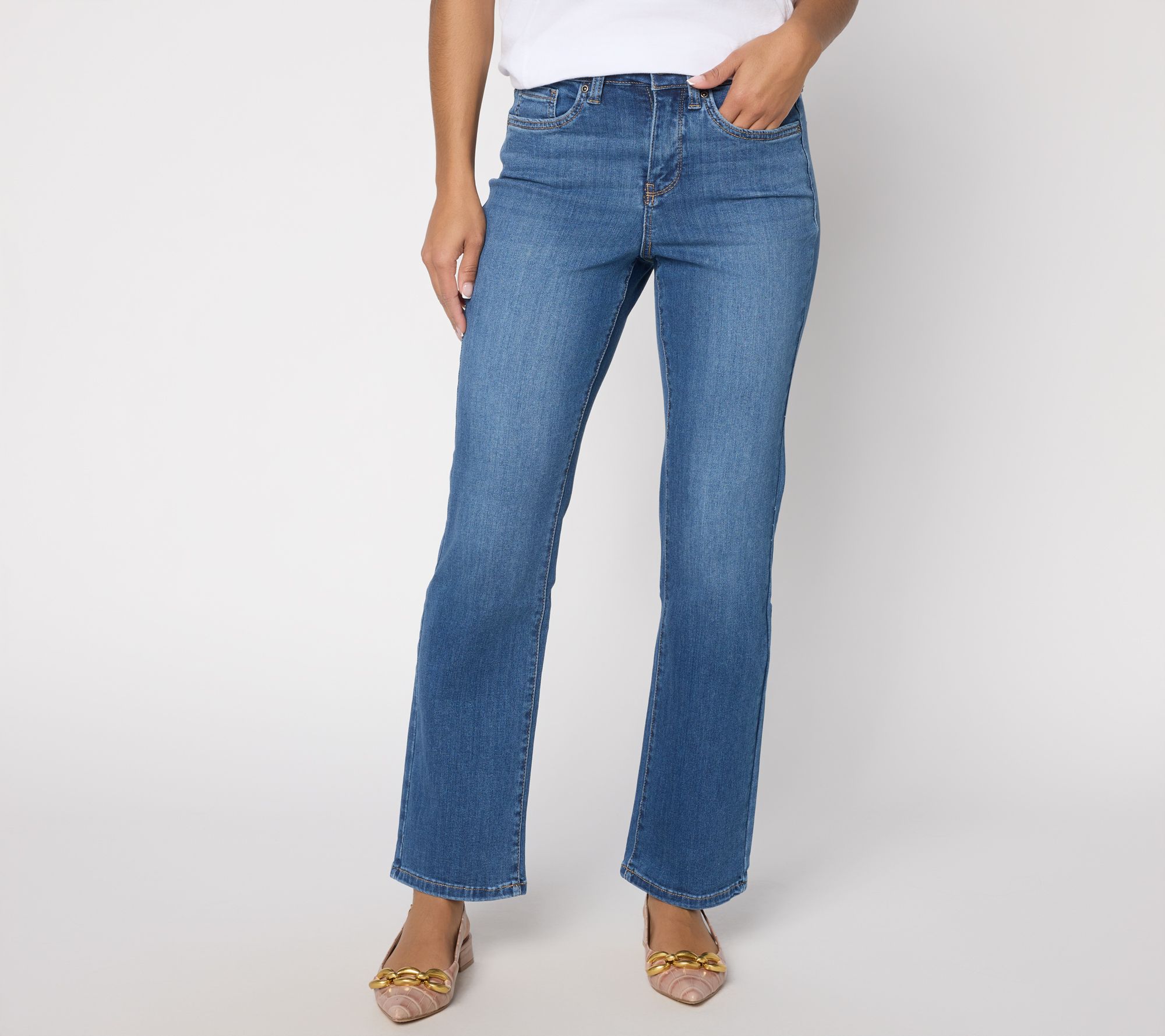"As Is" NYDJ Sure Stretch Ellison Straight-Leg Jeans - Regular