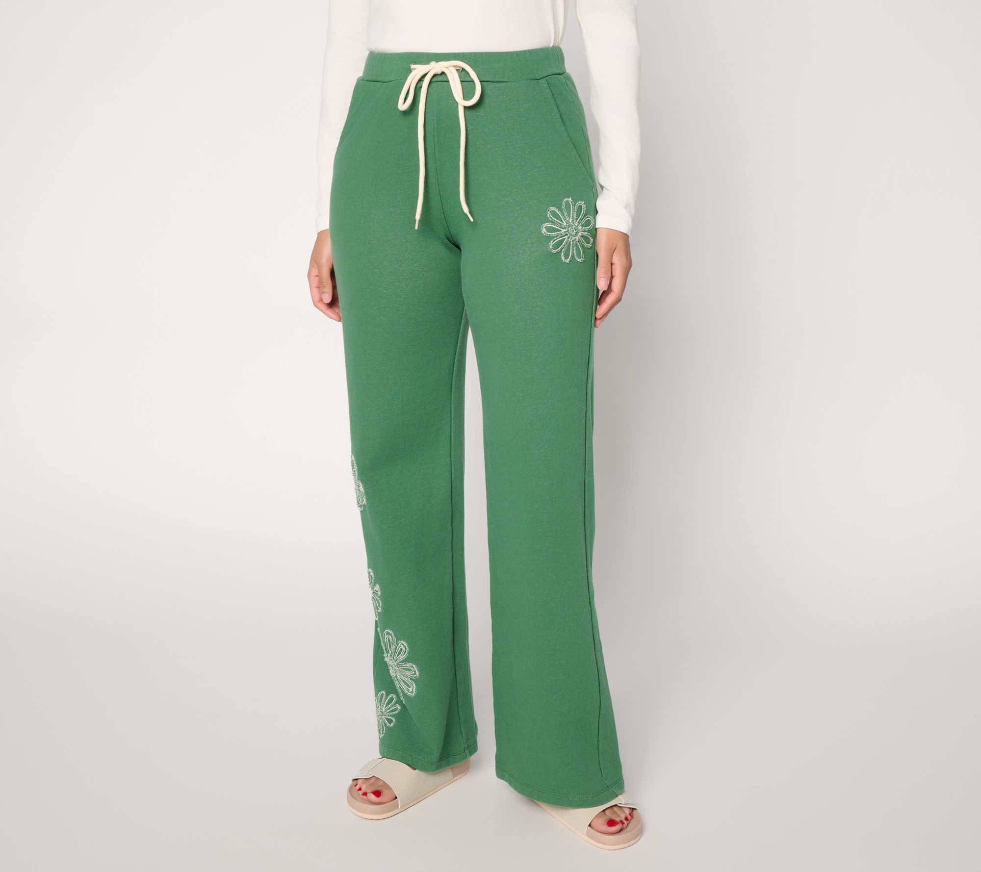 "As Is" Driftwood Jeans Cloud French Terry Regular Beverly Pants