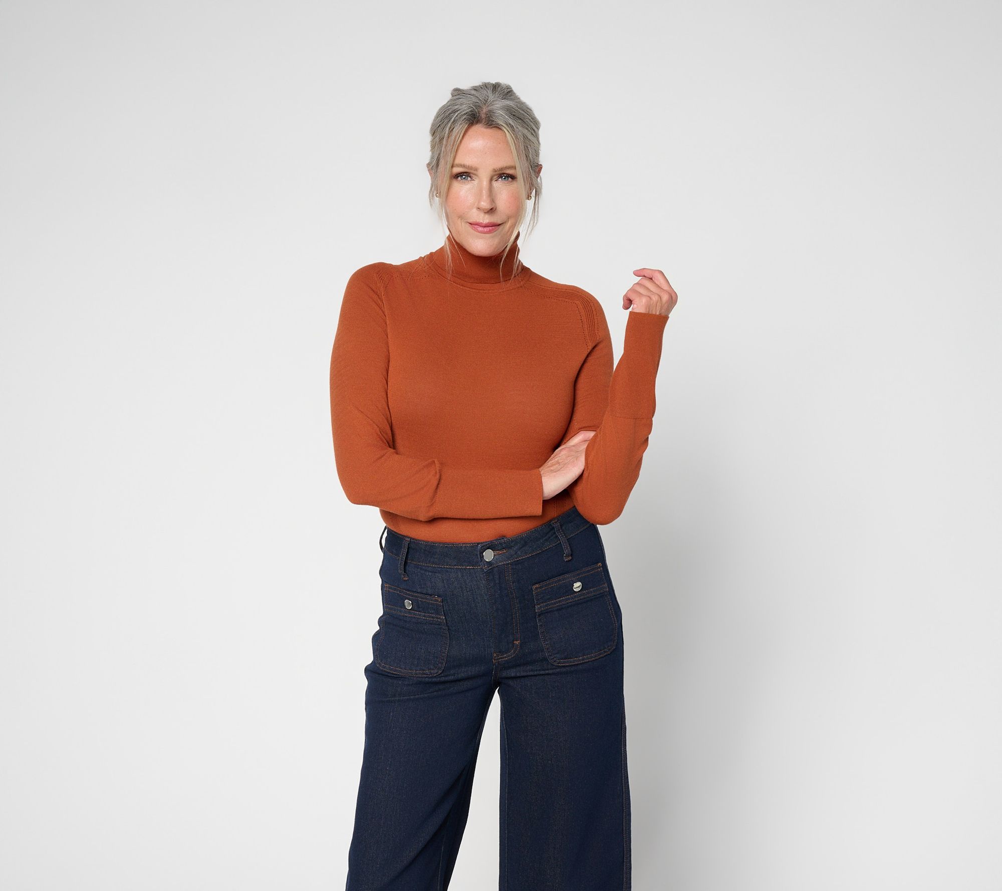 RM Studios x Rebecca Minkoff Long Sleeve Turtleneck Sweater