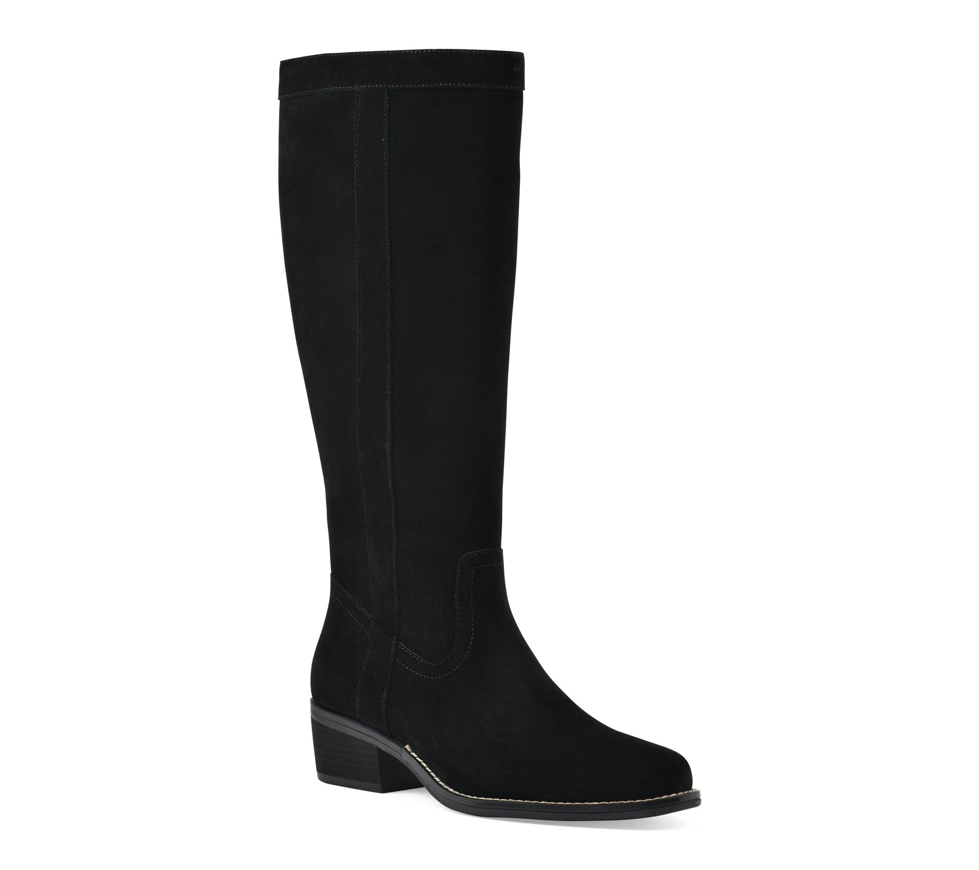 White Mountain Wide Calf Leather Tall -Shaft Boots -Altitude
