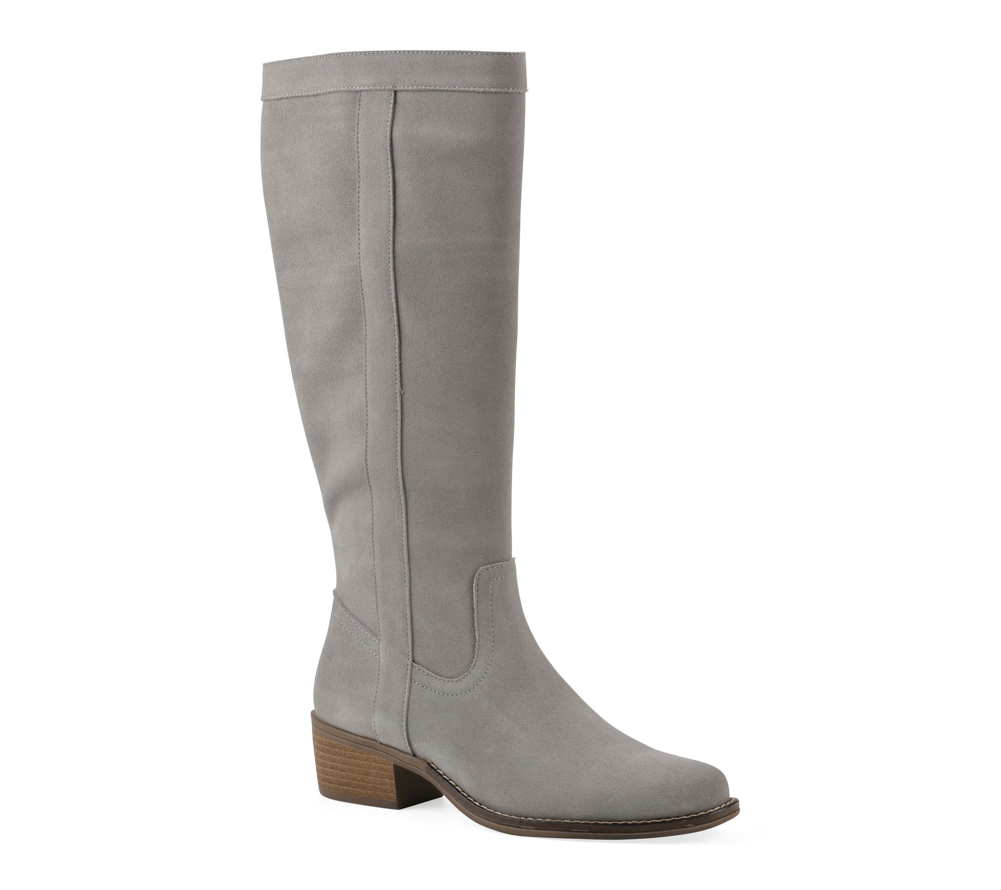 White Mountain Wide Calf Leather Tall -Shaft Boots -Altitude