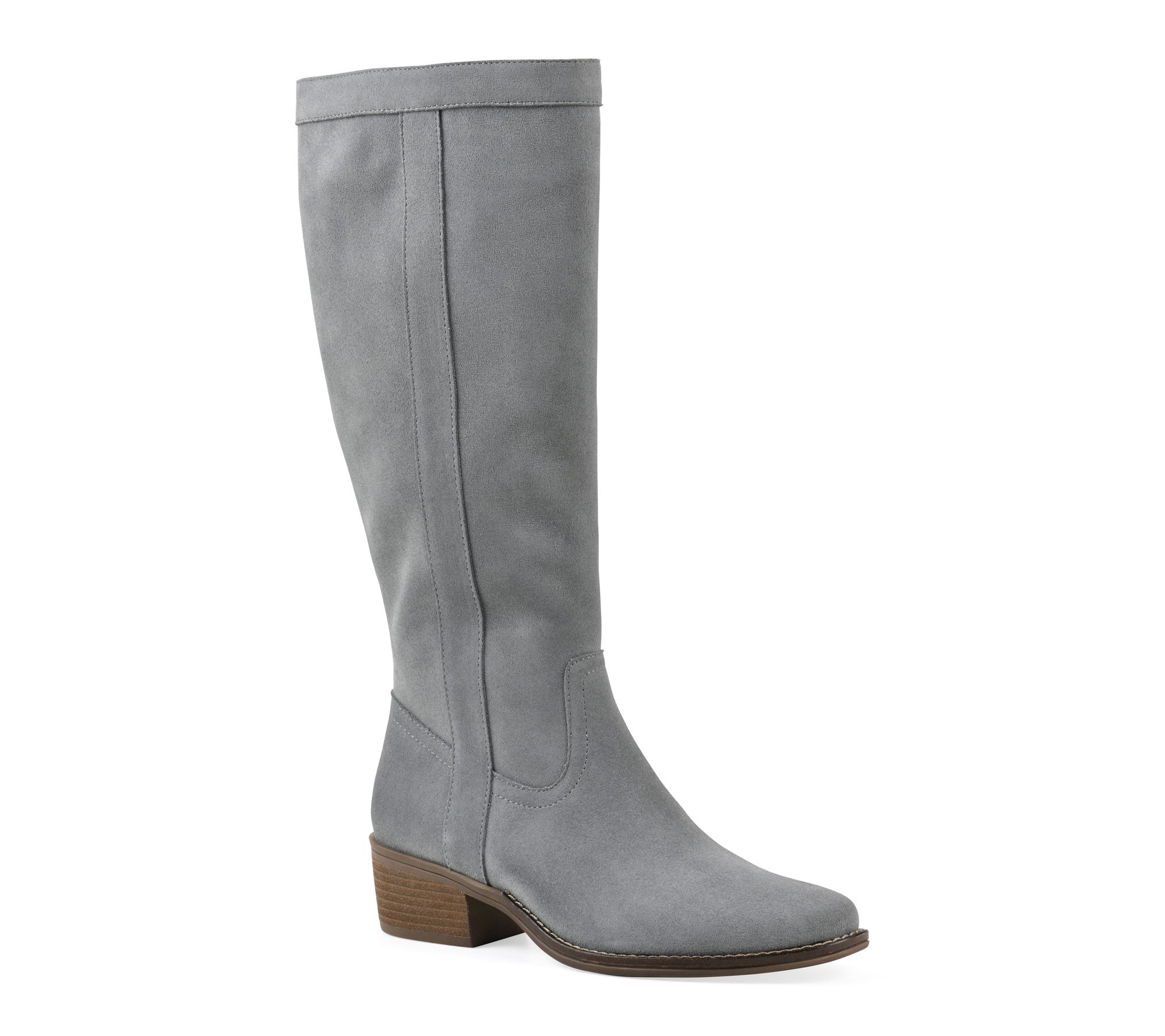 White Mountain Wide Calf Leather Tall -Shaft Boots -Altitude