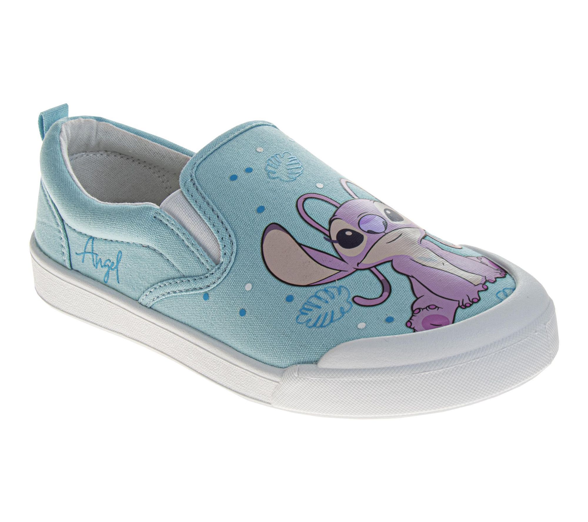 Disney Women's Stitch & Angel Slip-On Canvas Sneaker