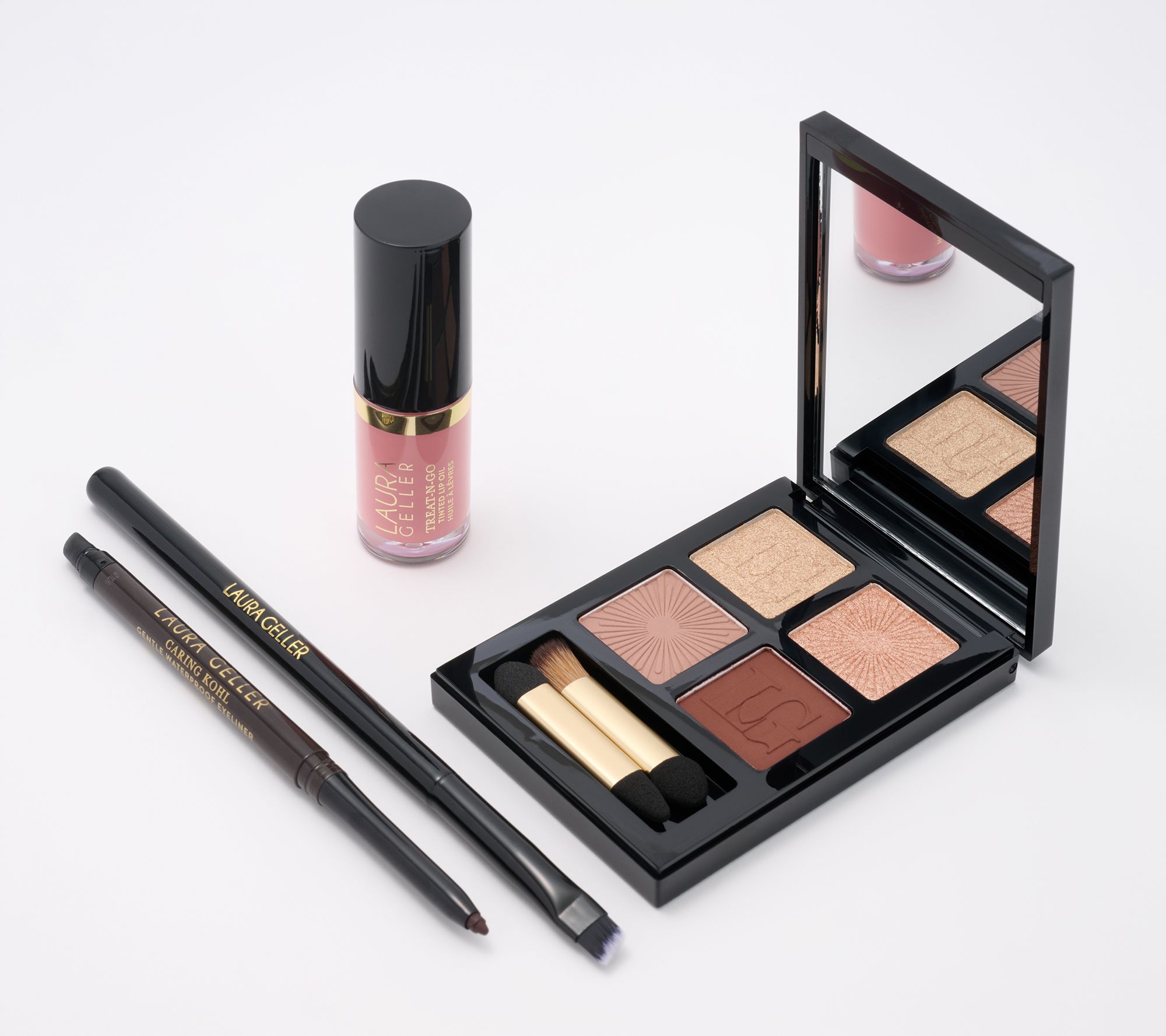 Laura Geller Eyeshadow, Eyeliner, & Lip Collection with Brush