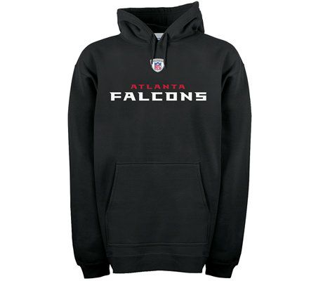 ATLANTA FALCONS SIDELINE HOODED LEOPARD FLEECE PULLOVER WITH FRONT POCKET  AND SIDE-SLIT DETAIL