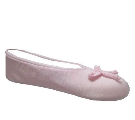 MUK LUKS Stretch Satin Ballerina