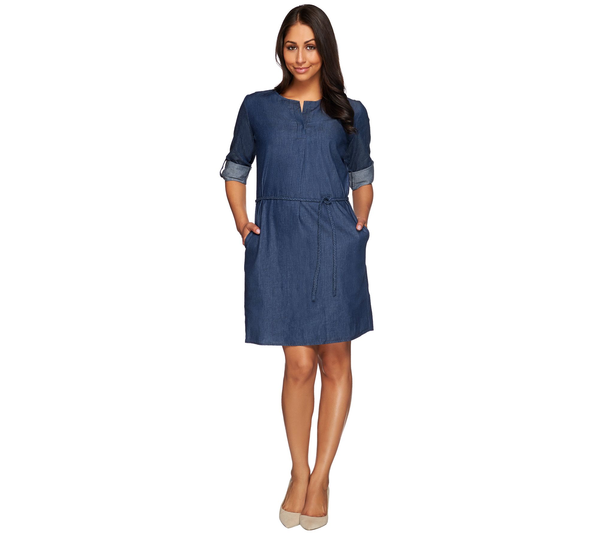 qvc denim dresses