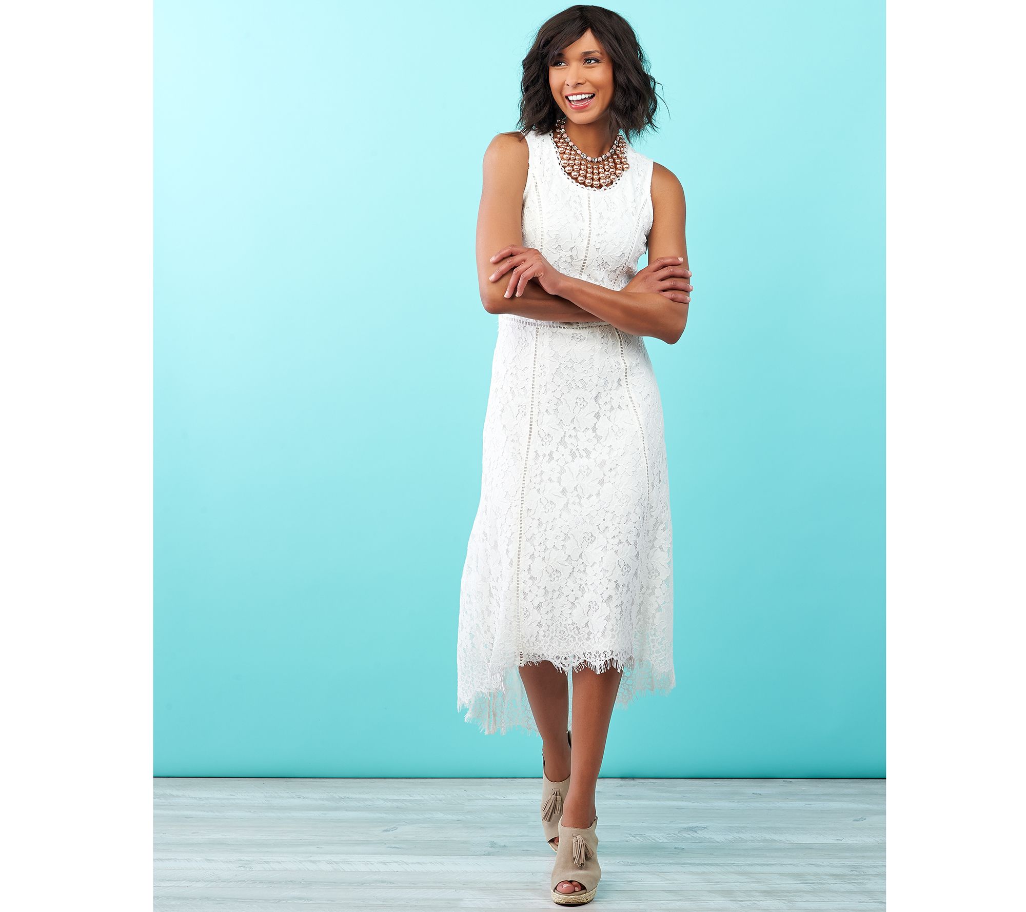 Qvc isaac mizrahi lace dresses best sale