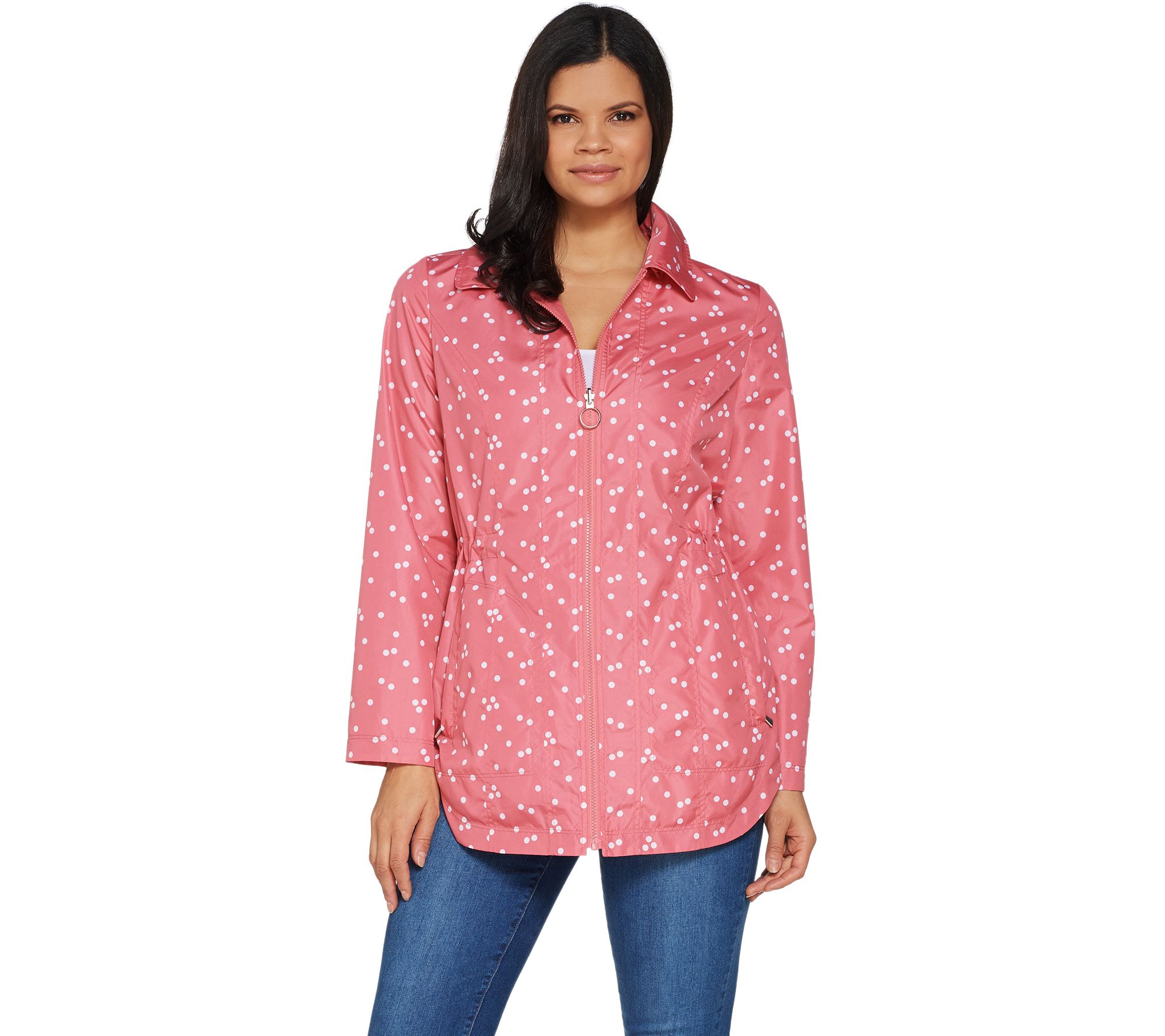 Isaac Mizrahi Live! Water Resistant Reversible Anorak Jacket - QVC.com