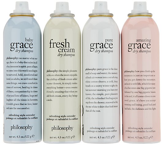 philosophy dry shampoo refreshing style extender 4-piece kit