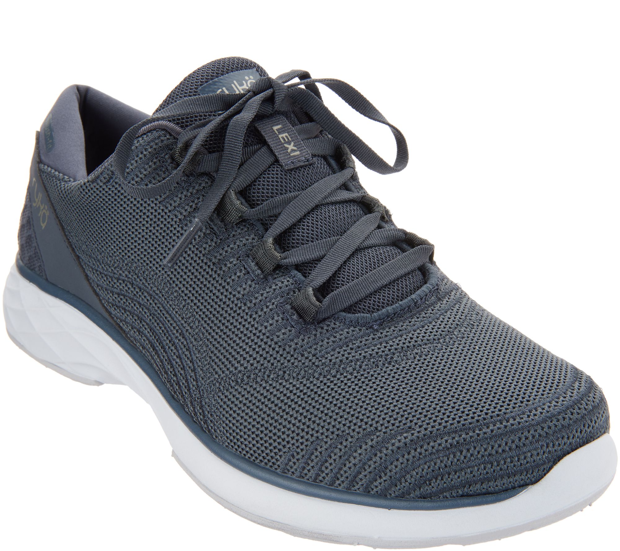Ryka Knit Lace-Up Sneakers - Lexi - QVC.com