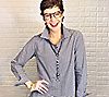 Joan Rivers Button Front Tunic with Asymmetric Hem, 4 of 6