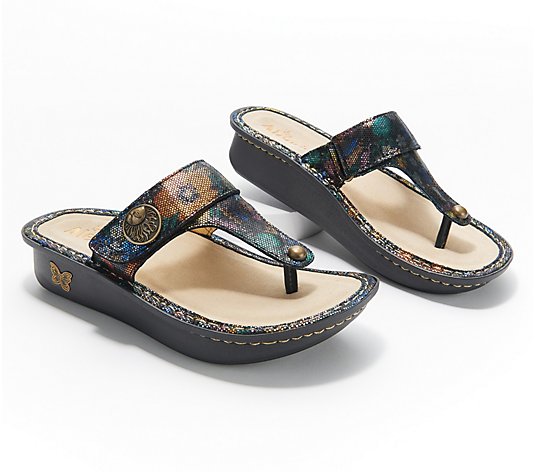 Alegria Leather Thong Sandals - Carina