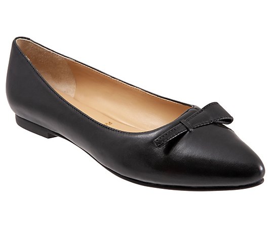 Trotters Slip On Leather Pointed Flats - Erica