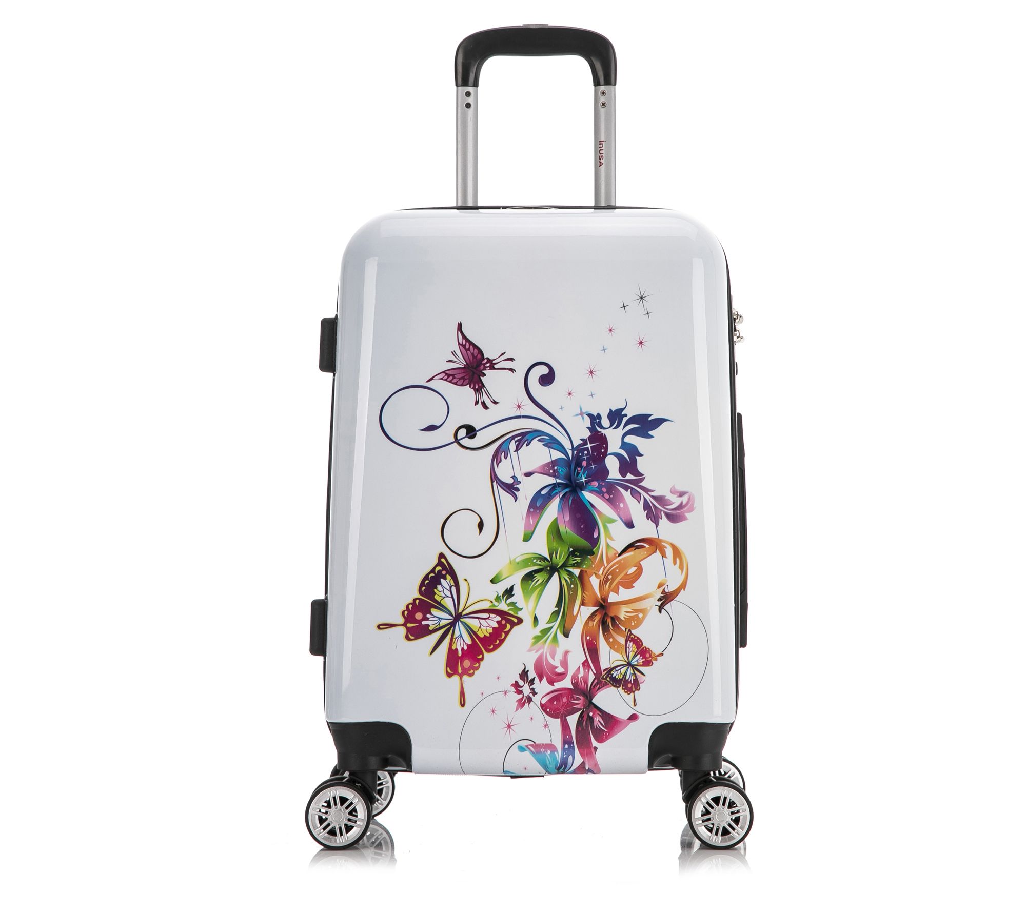 InUSA Prints Lightweight Hardside Spinner 20" Carry-On Fusion