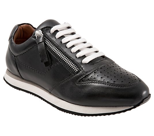 Trotters Lace-Up Leather Sneakers - Infinity