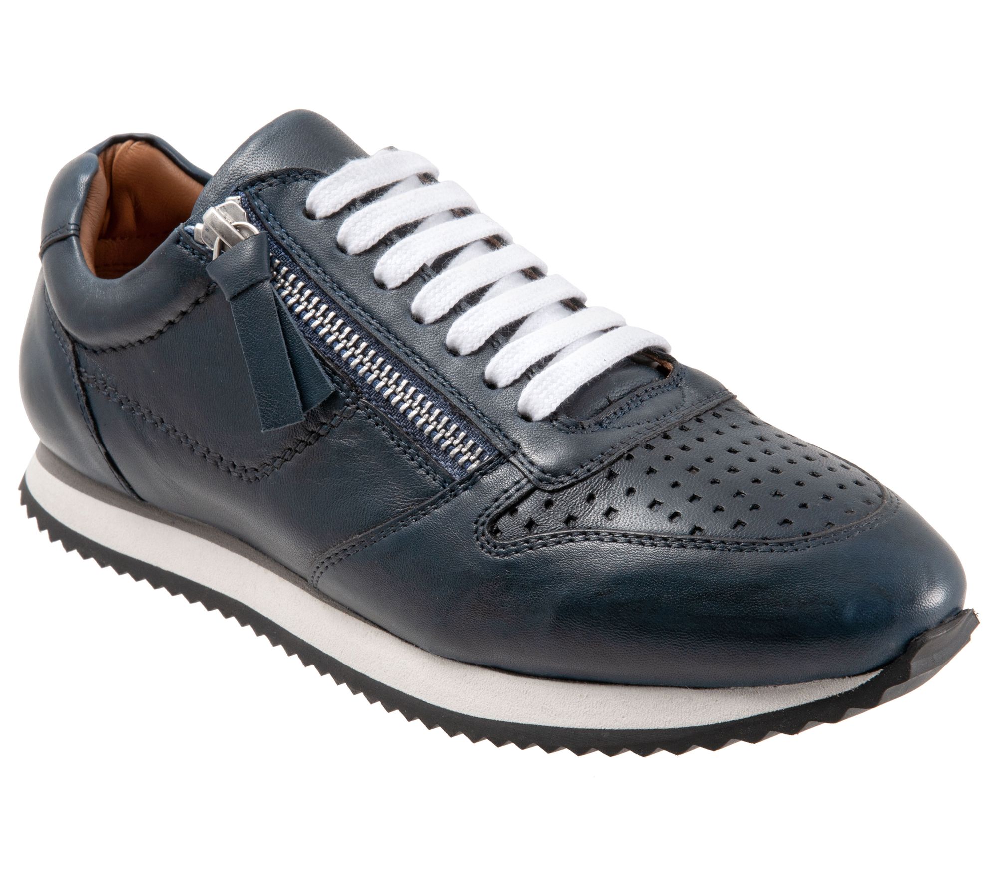 Trotters Lace-Up Leather Sneakers - Infinity