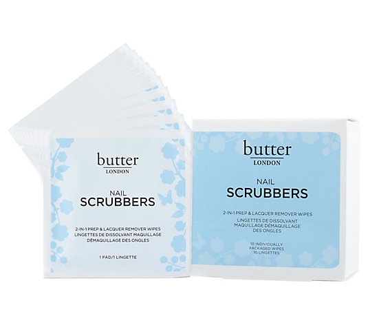butter LONDON Scrubbers 2-in-1 Prep & Remover Wipes