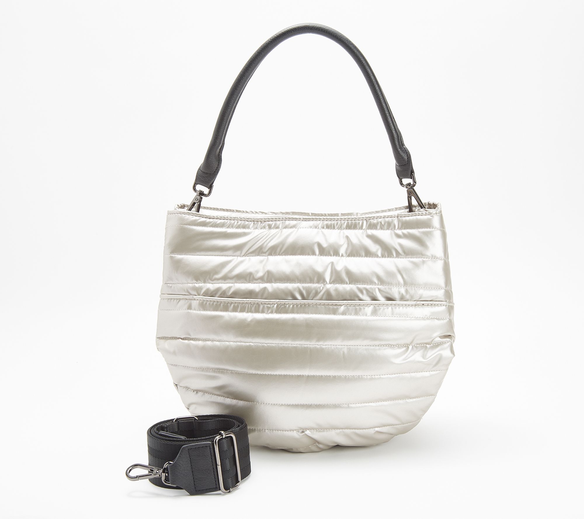 Chanel Off White Quilted Leather Expandable Zip Shoulder Bag - Yoogi's  Closet