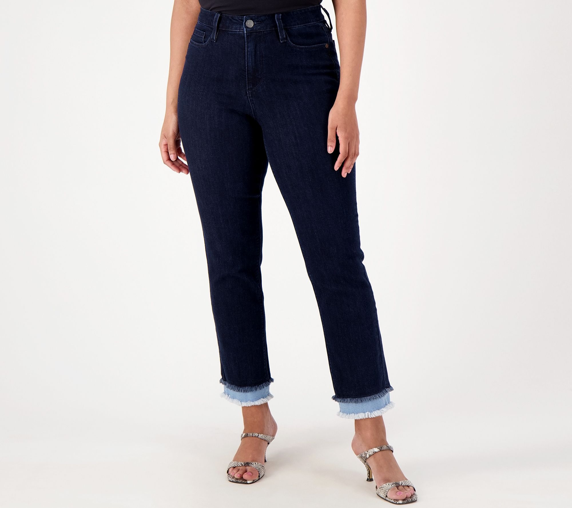 GRAVER By Susan Graver Stretch Denim French Terry Jean, 53% OFF