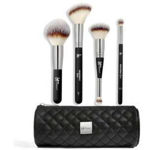 IT Cosmetics Special Edition Holiday 4-pc Luxe Brush Kit w/Makeup Case