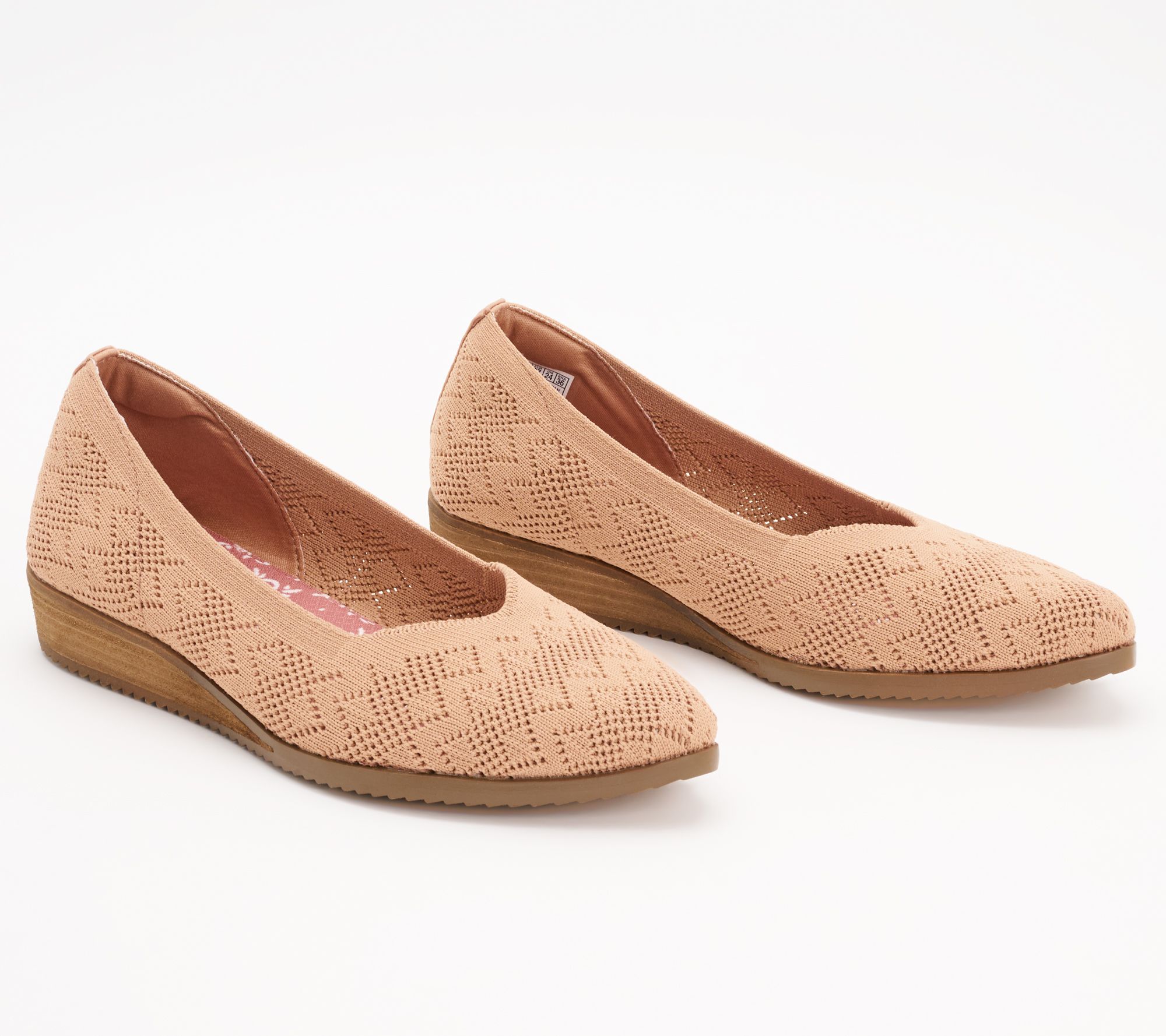 "As Is" Skechers Cleo Crochet Wedge - With Grace