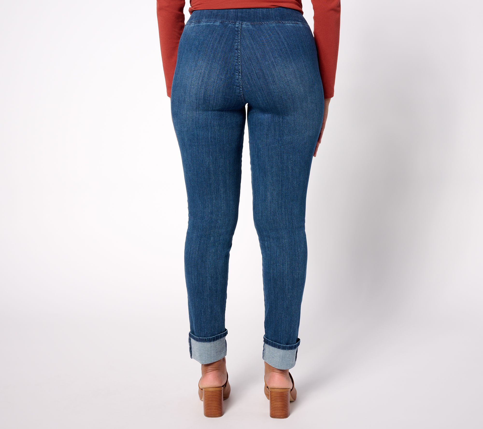 Belle by Kim Gravel Primabelle Cuffed Skinny Jean - QVC.com