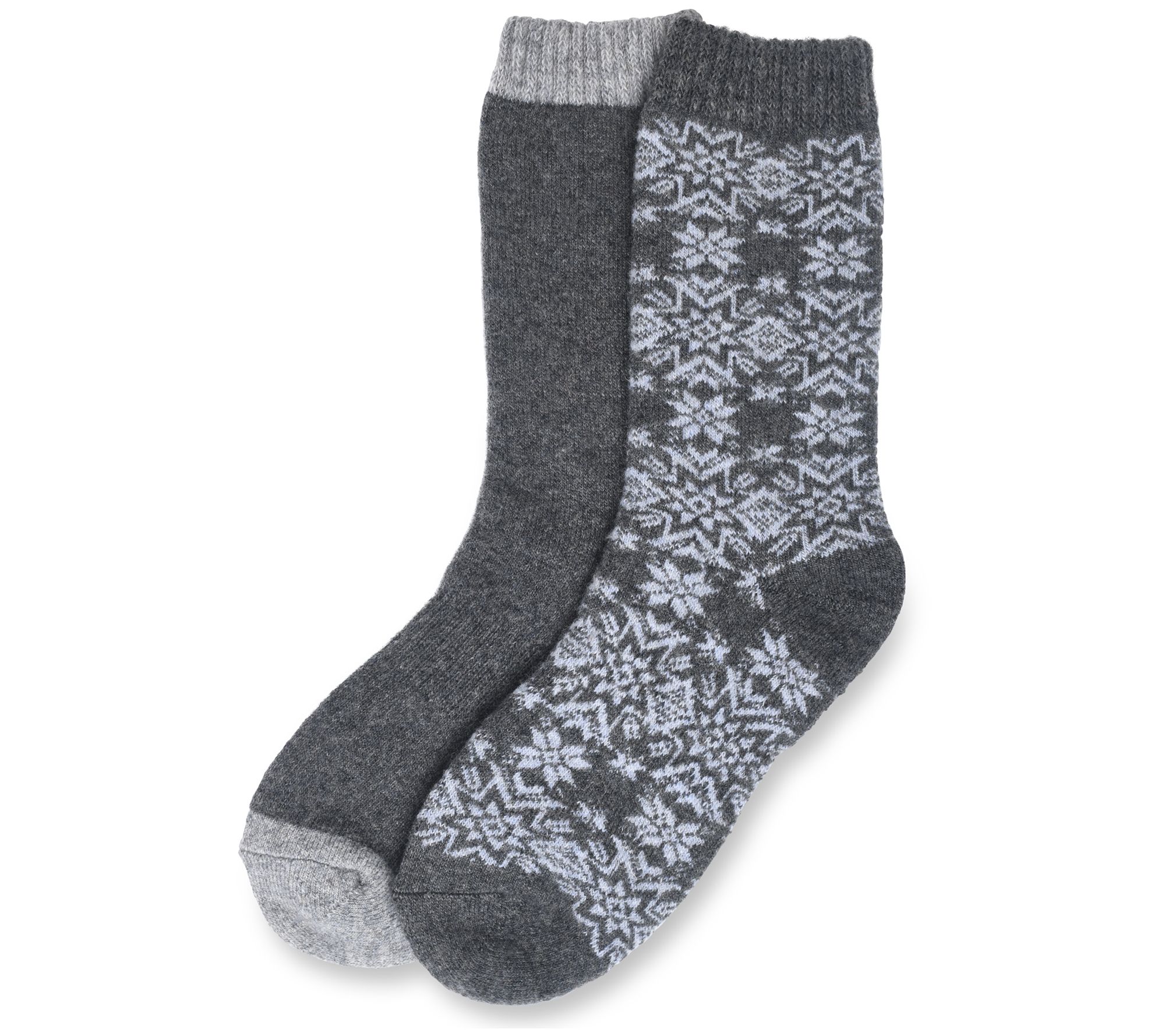 Gaahuu Womens 2-pk 25% Wool Blend Socks